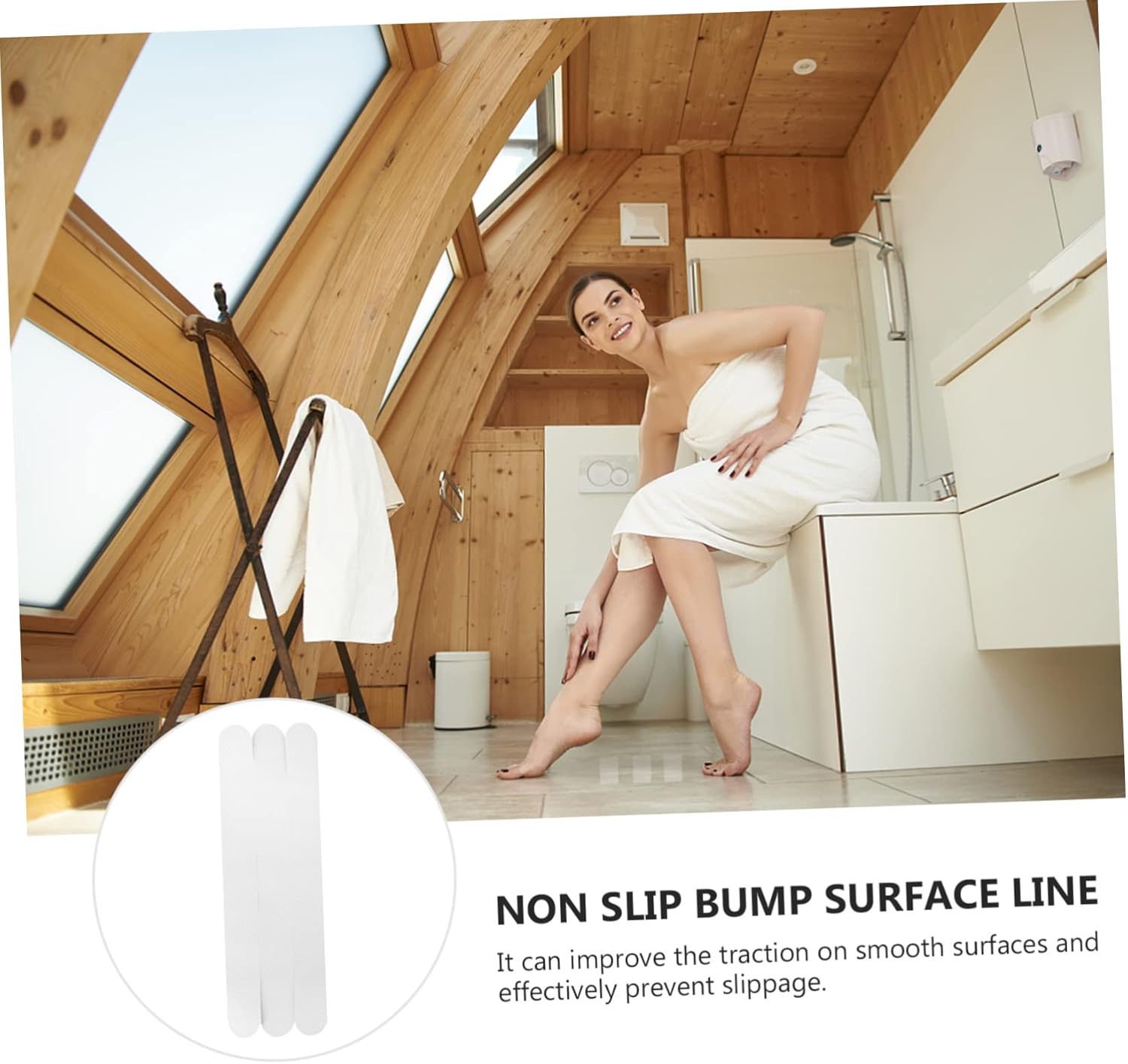 PAMINGONO Non-Slip Bath Treads for Tub and Stairs Safety