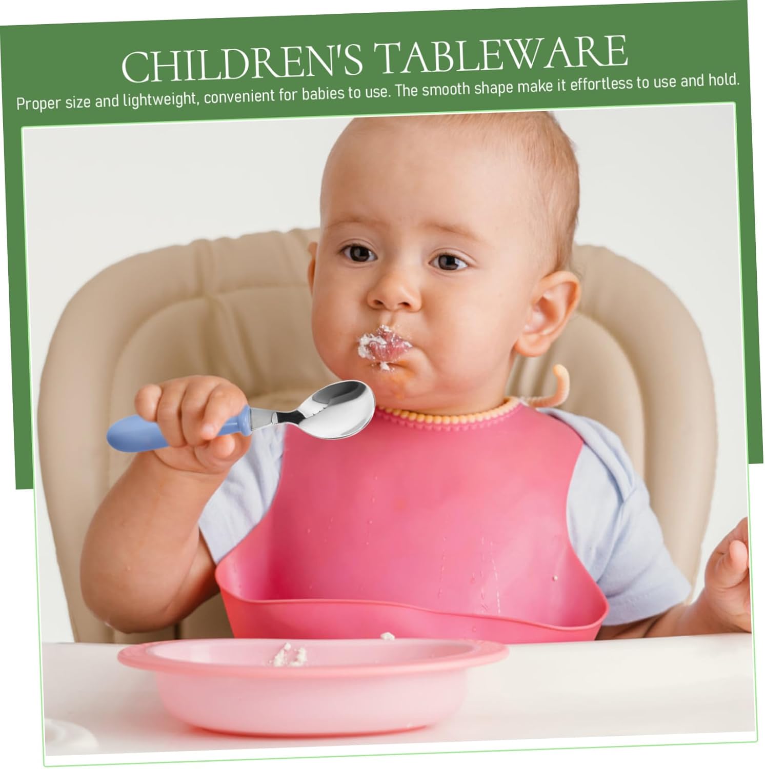 ifundom 4Pcs Stainless Steel Utensils Set for Babies