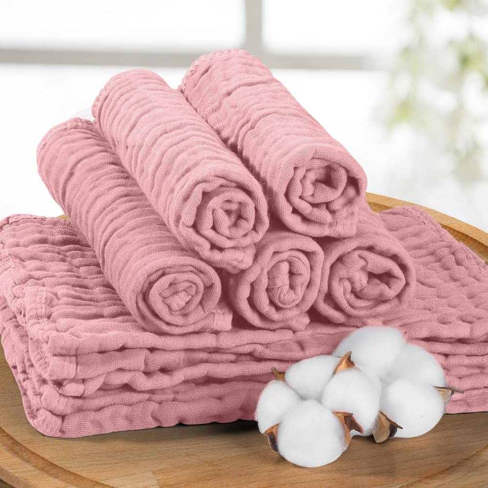 Yoofoss 10 Pack Muslin Burp Cloths 20X10 1