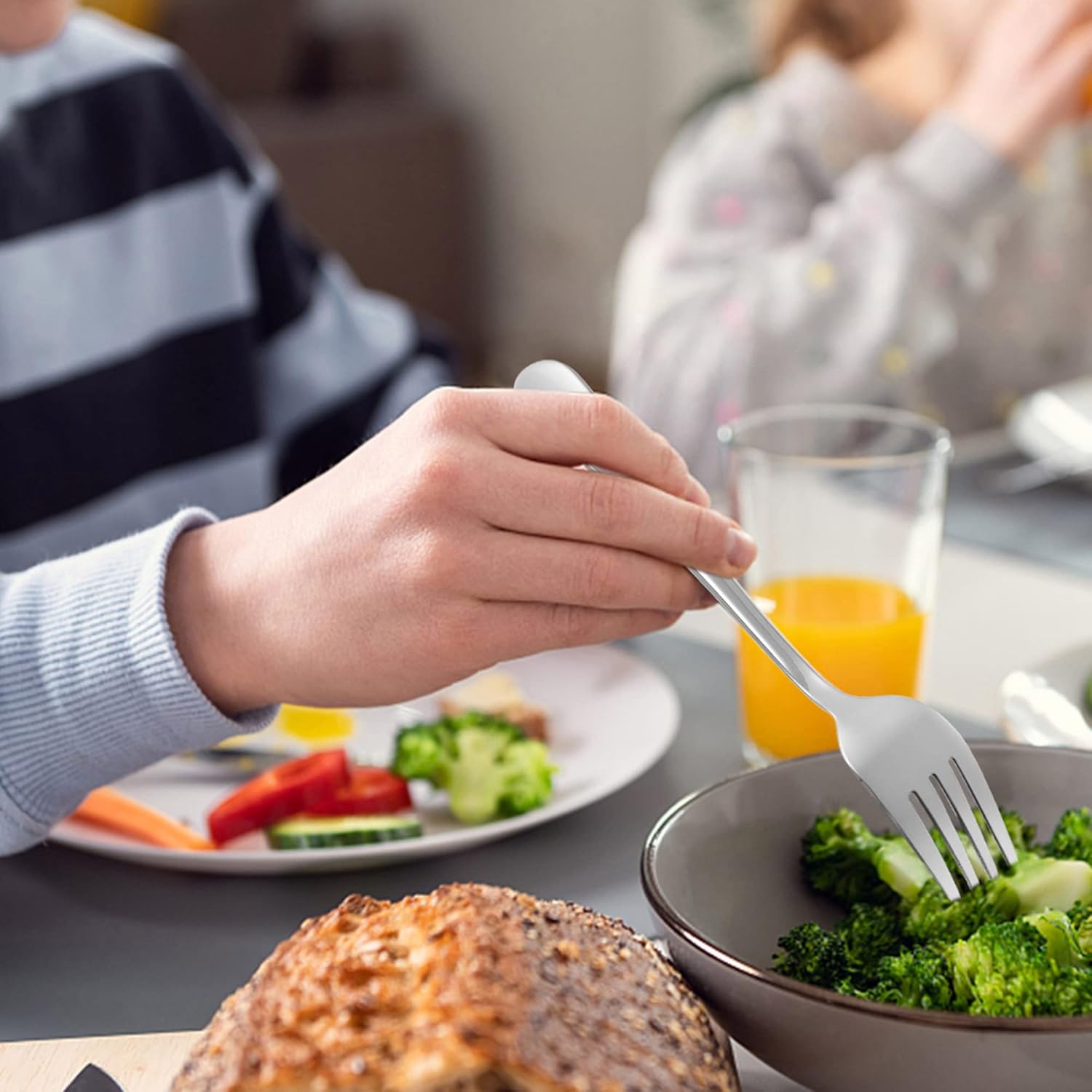 LIANYU 12-Piece Toddler Fork Set for 2-10 Years