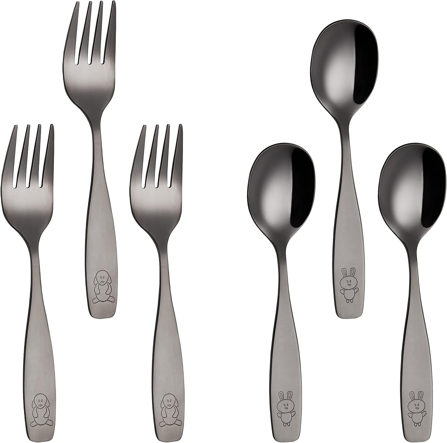 ANNOVA Kids Flatware Set 6PCS Stainless Steel