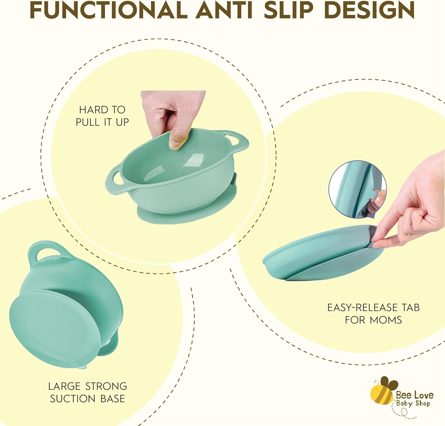 Bee Love Silicone Feeding Set for 6 Months 1