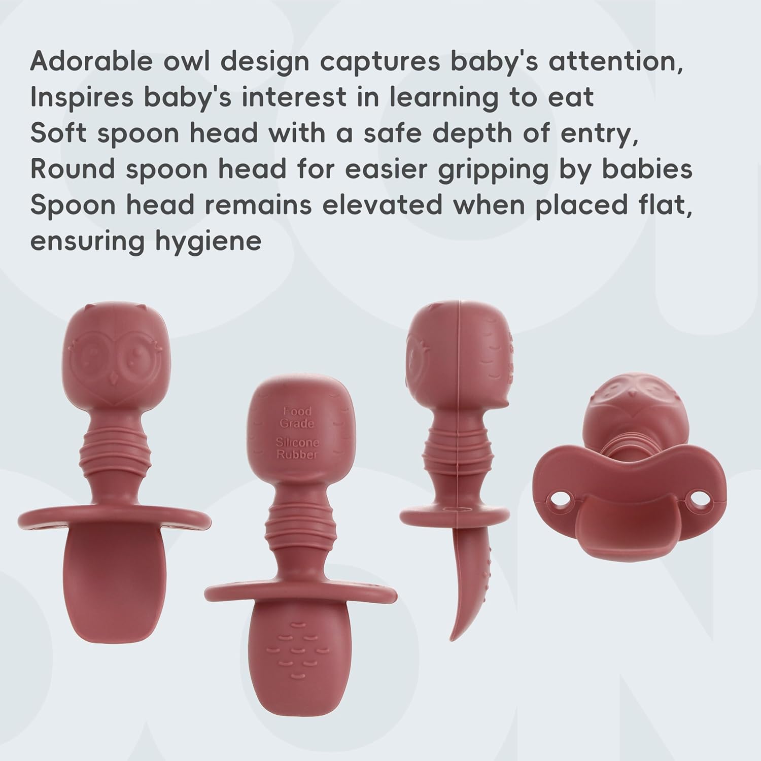 Blisskidsland 8-Piece Silicone Feeding Set for 6 Months Pink