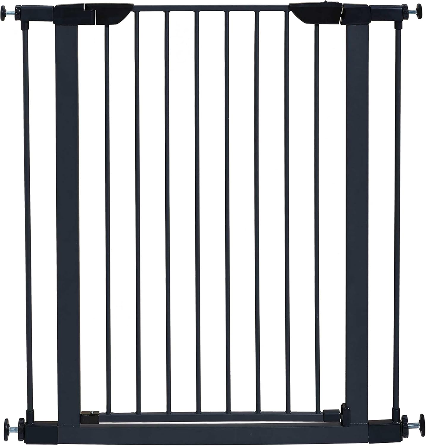 MidWest Homes for Pets 39 Tall Walk-Through Steel Pet Gate Graphite
