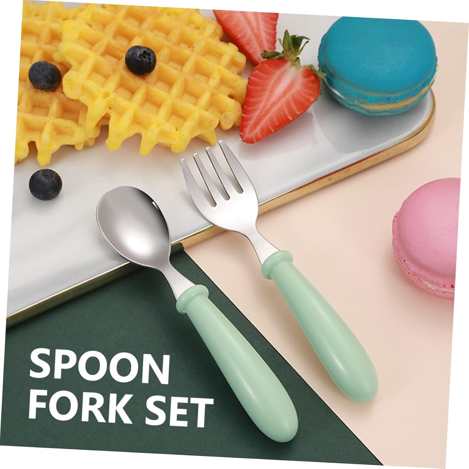 Hohopeti 188 Safe Self Feeding Cutlery Set with Storage
