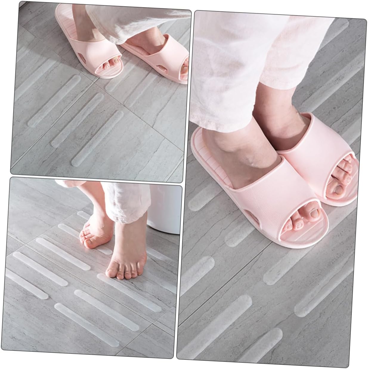 Healifty 3 Sets Non-Slip Bath Stickers for Safety