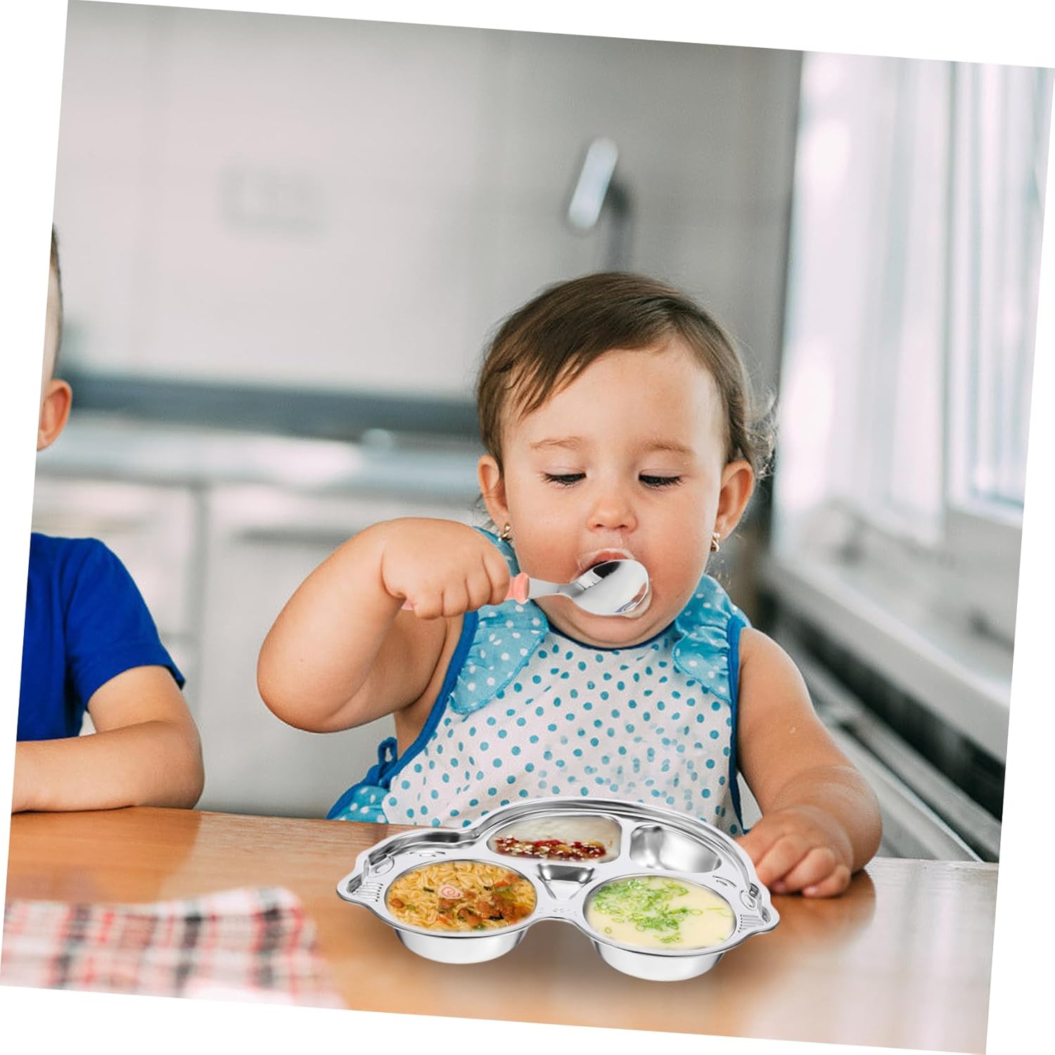 SECFOU 4Pcs Baby Utensils Set for Little Hands