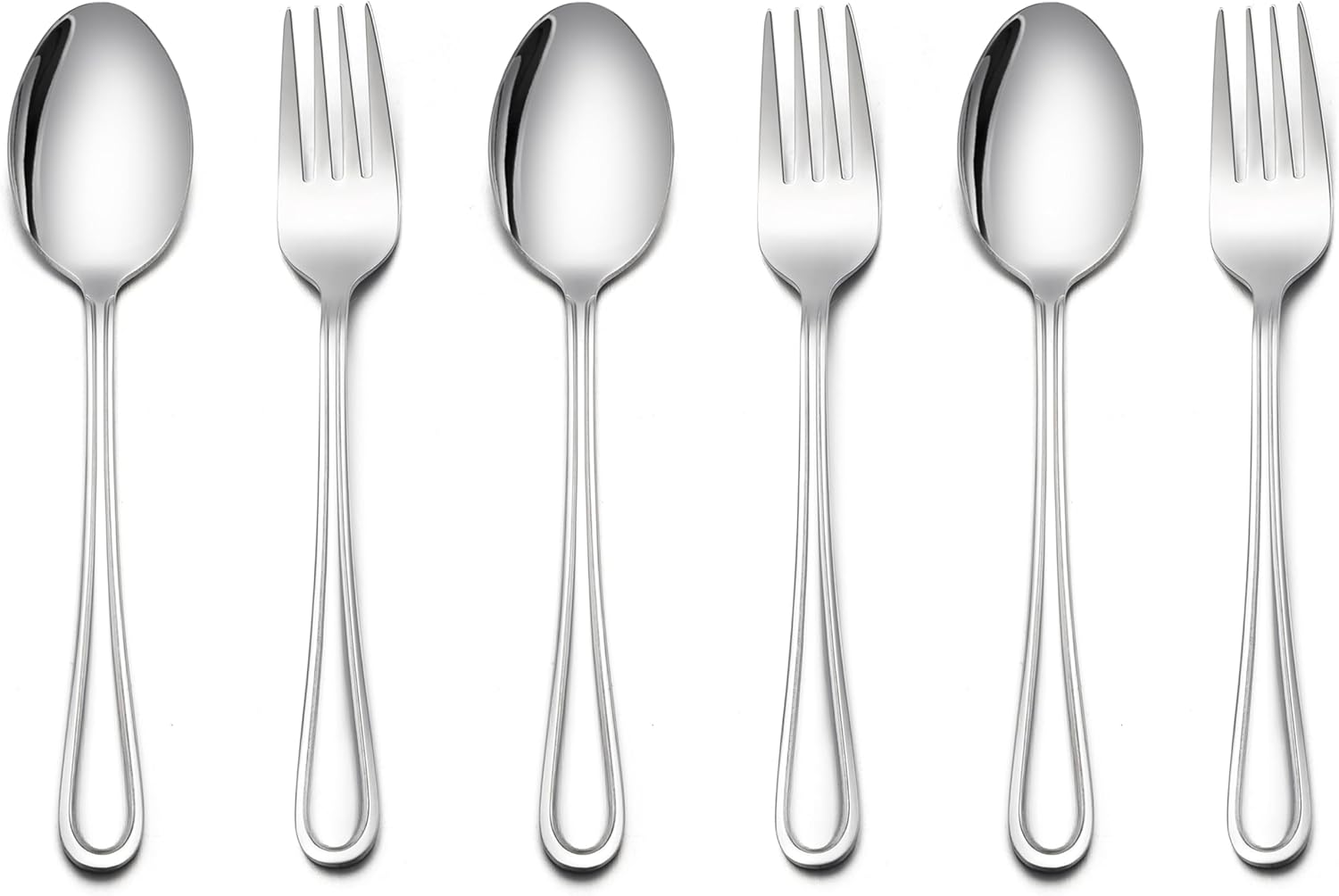 LIANYU 6-Piece Kids Silverware Set 1
