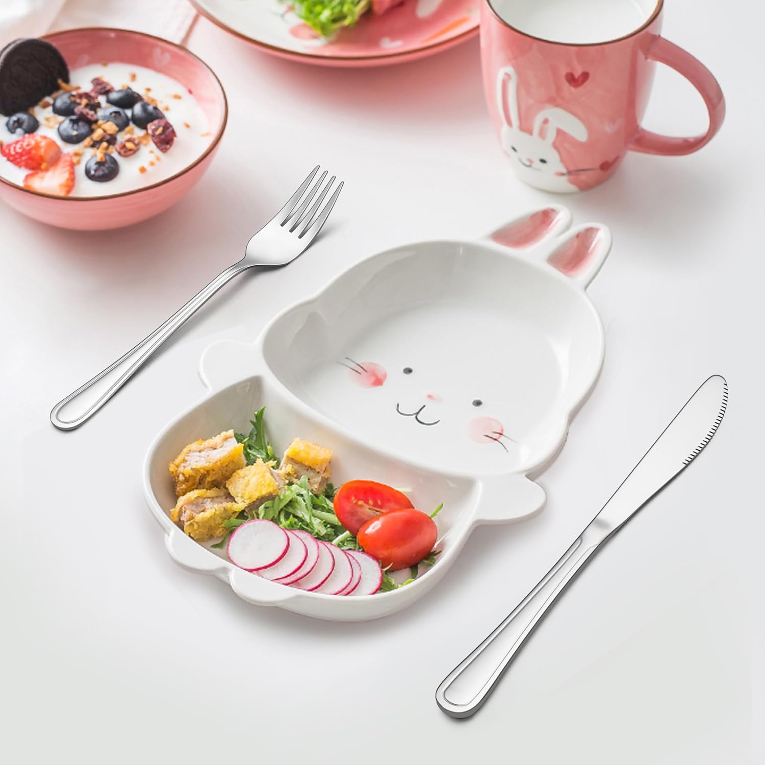 LIANYU 12-Piece Toddler Fork Set for 2-10 Years