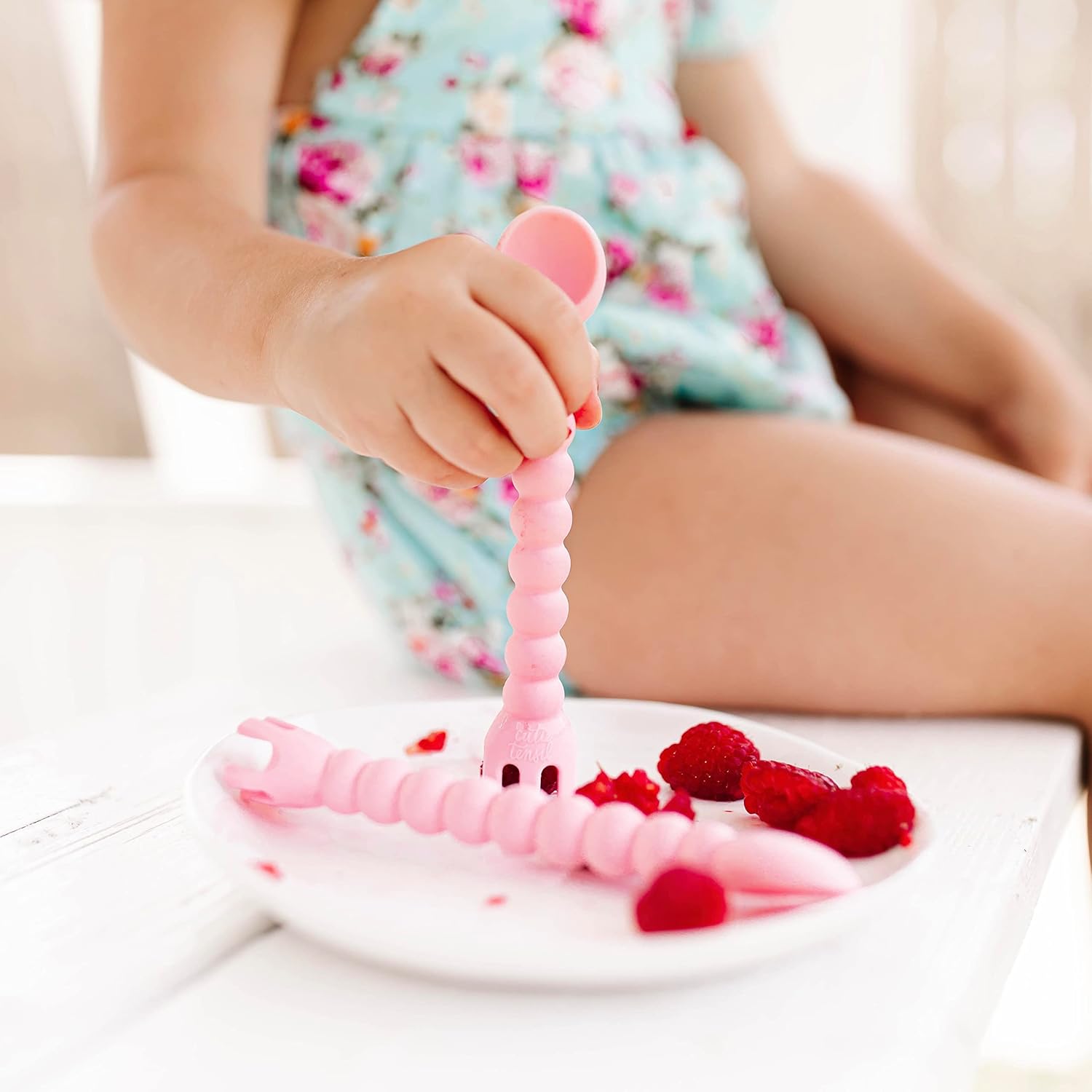 Ryan Rose Cutie Tensils Baby Spoon and Fork 2 Pack Ballet 1