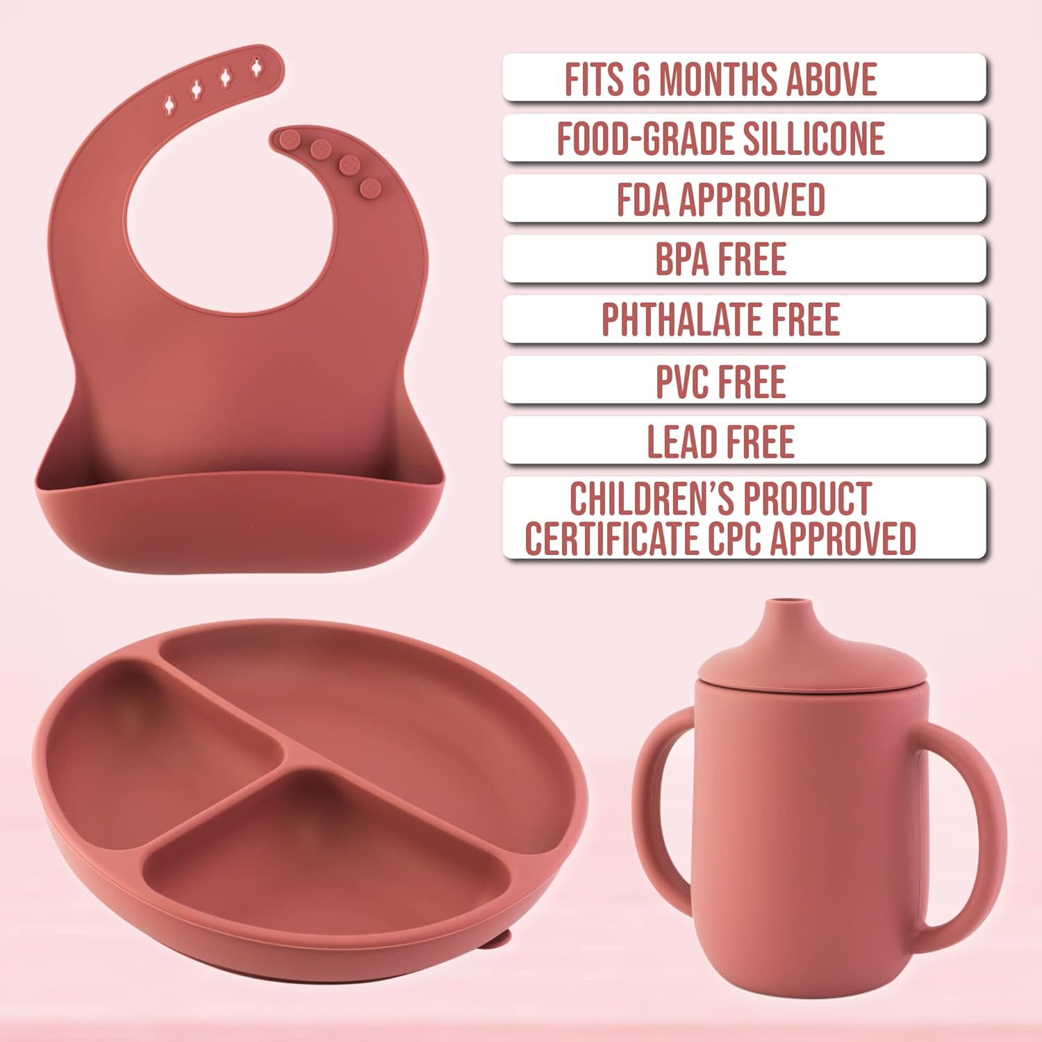 Antarez Baby Led Weaning Set with Sippy Cup