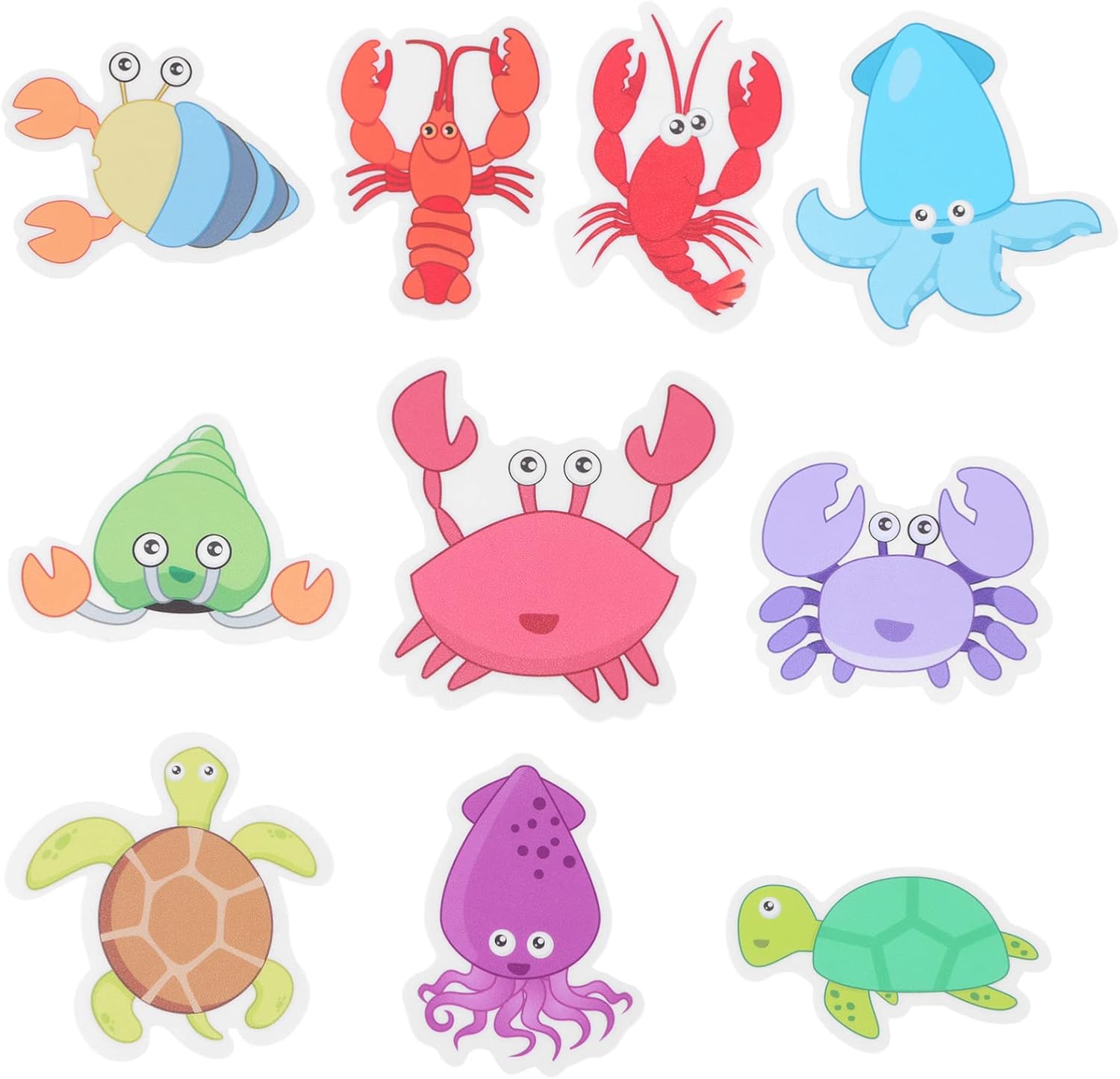 LIFKOME Non-Slip Bathtub Stickers 10pcs Kit