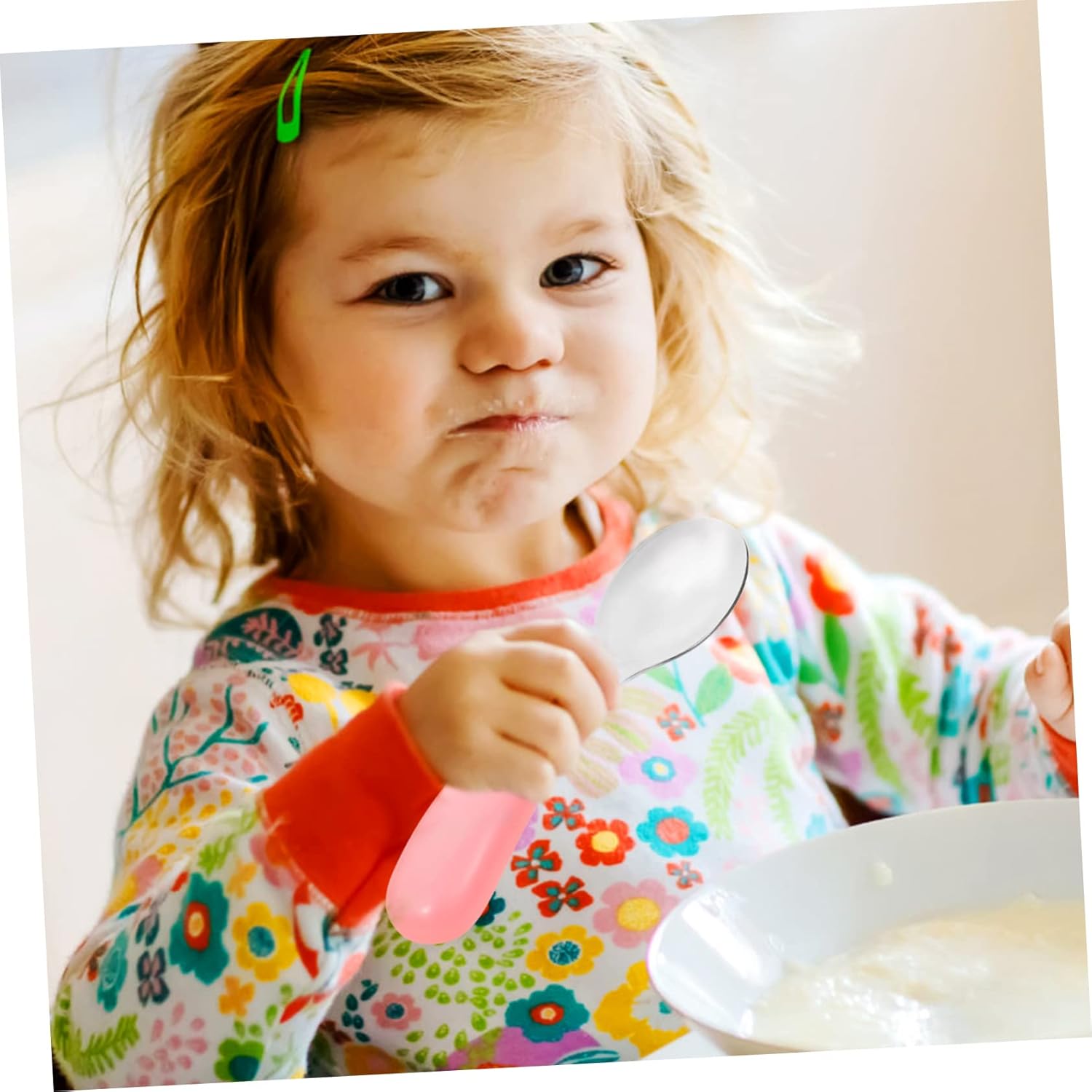 Infant Fork and Spoon Set for Safe Eating at Home