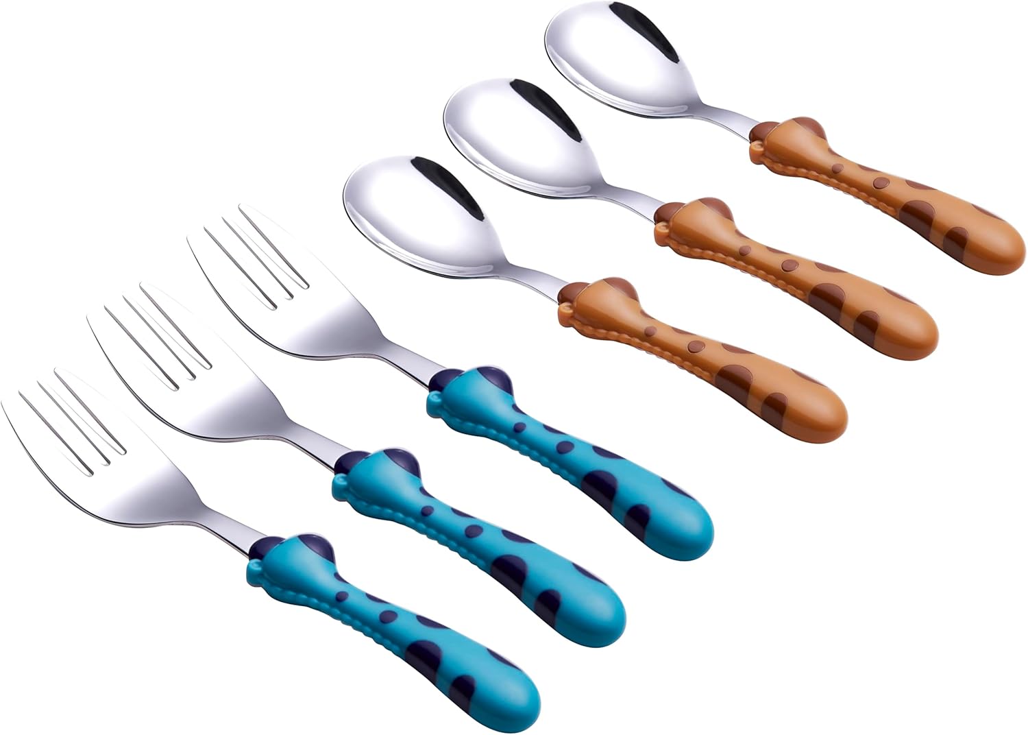 ANNOVA Kids Silverware Set 6 Pieces - Giraffe Handles