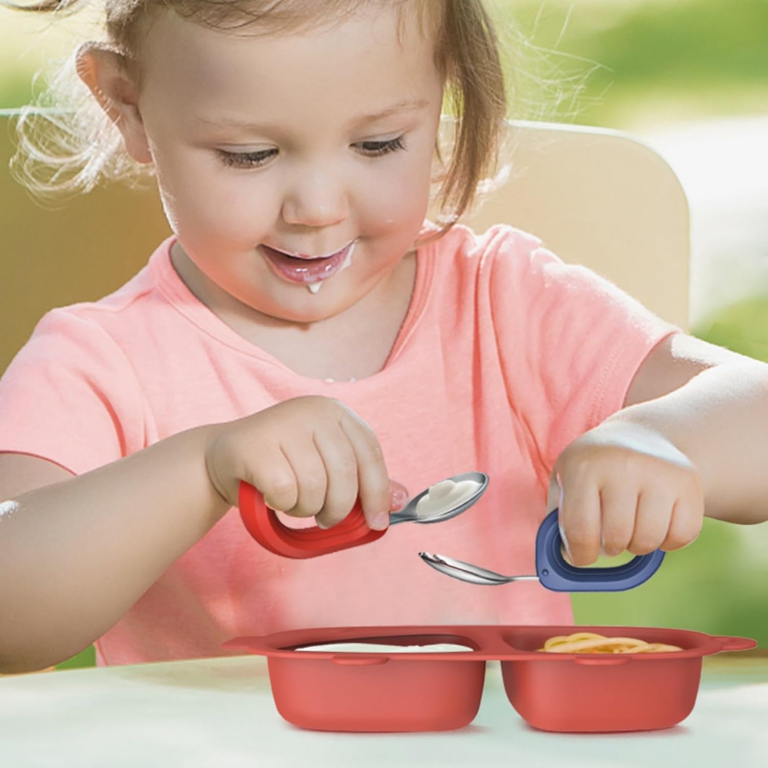 Yimido Kids Fork Spoon Set BPA-Free Durable Toddler-Safe