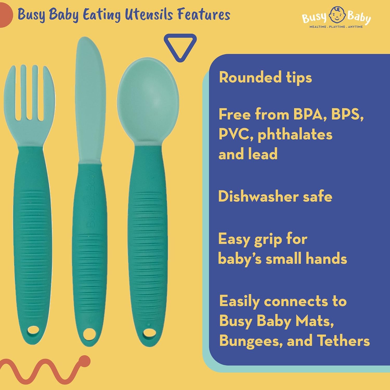 Busy Baby Flatware Set for Babies Toddlers 1