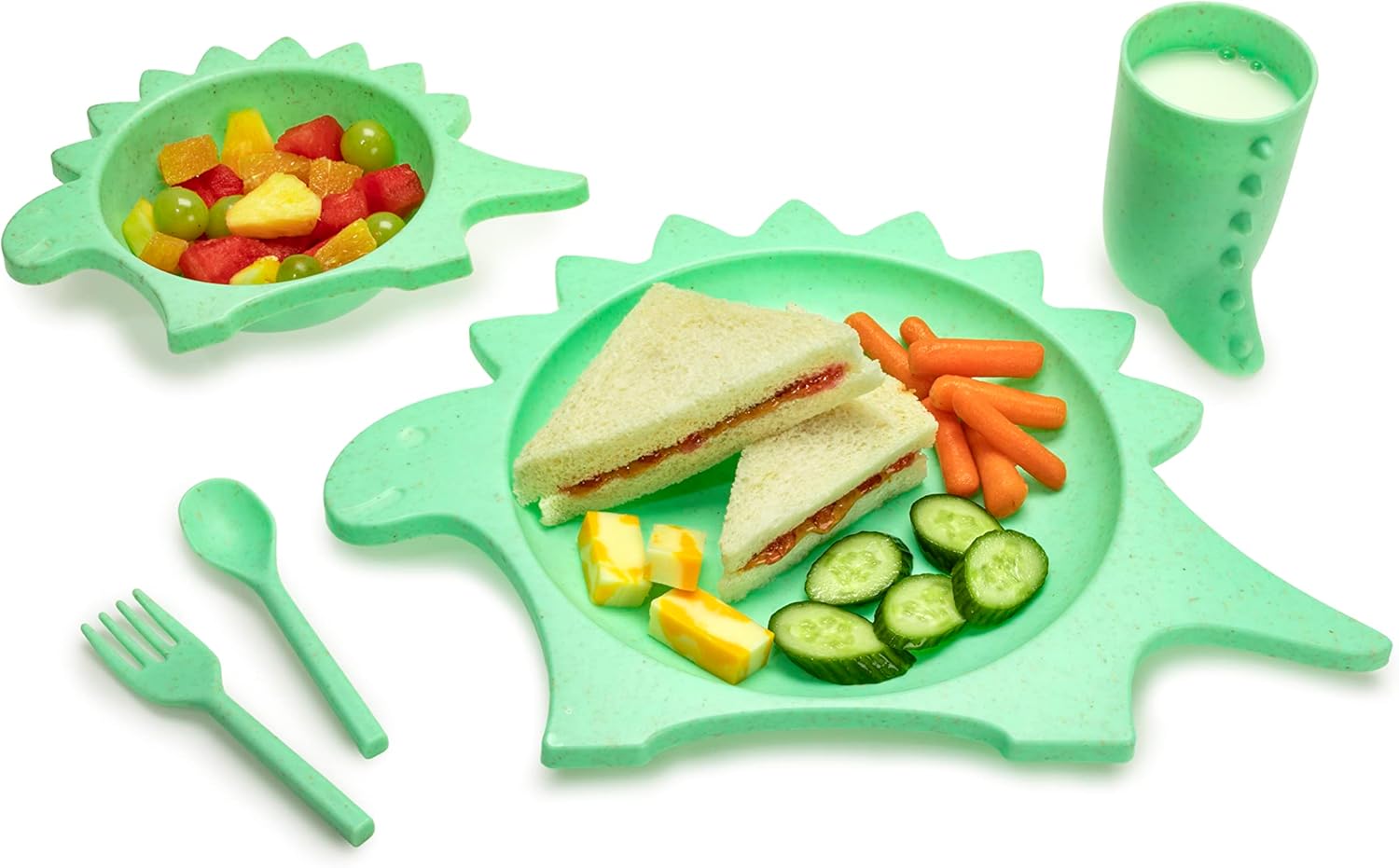 melii 5 Piece Dinosaur Cellulose Meal Set