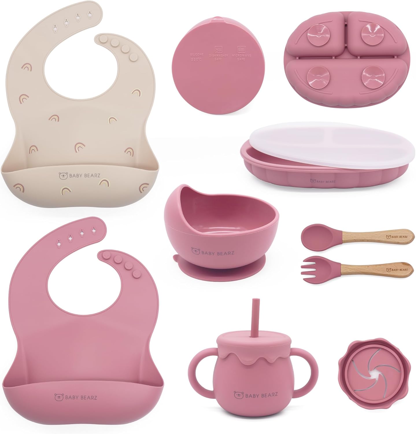 Baby Bearz 8-Piece Feeding Set for 6 Months Baby