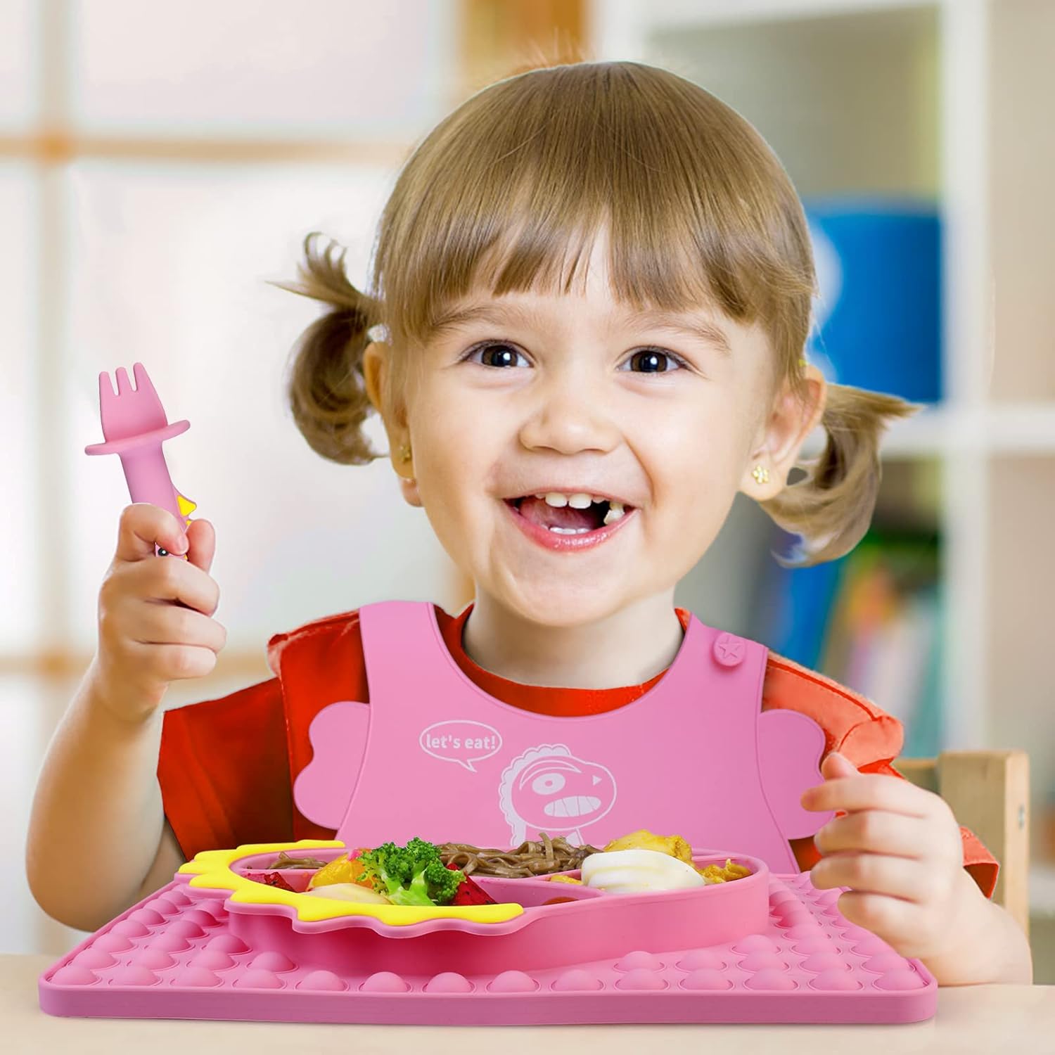 KIYTARBOO Dinosaur Baby Feeding Set