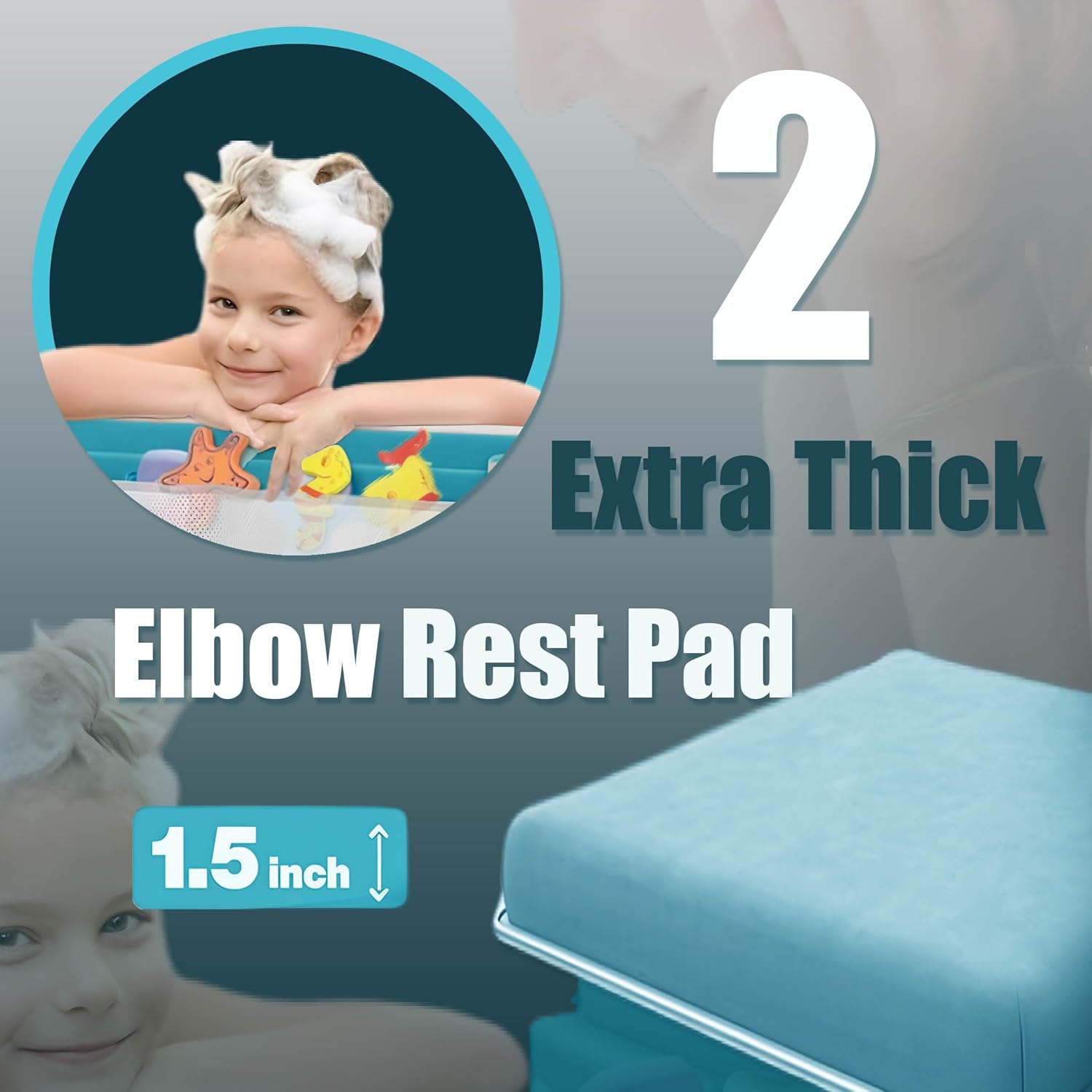 Supa Ant Baby Bath Kneeler with 5 Pockets and 8 Suction Cups