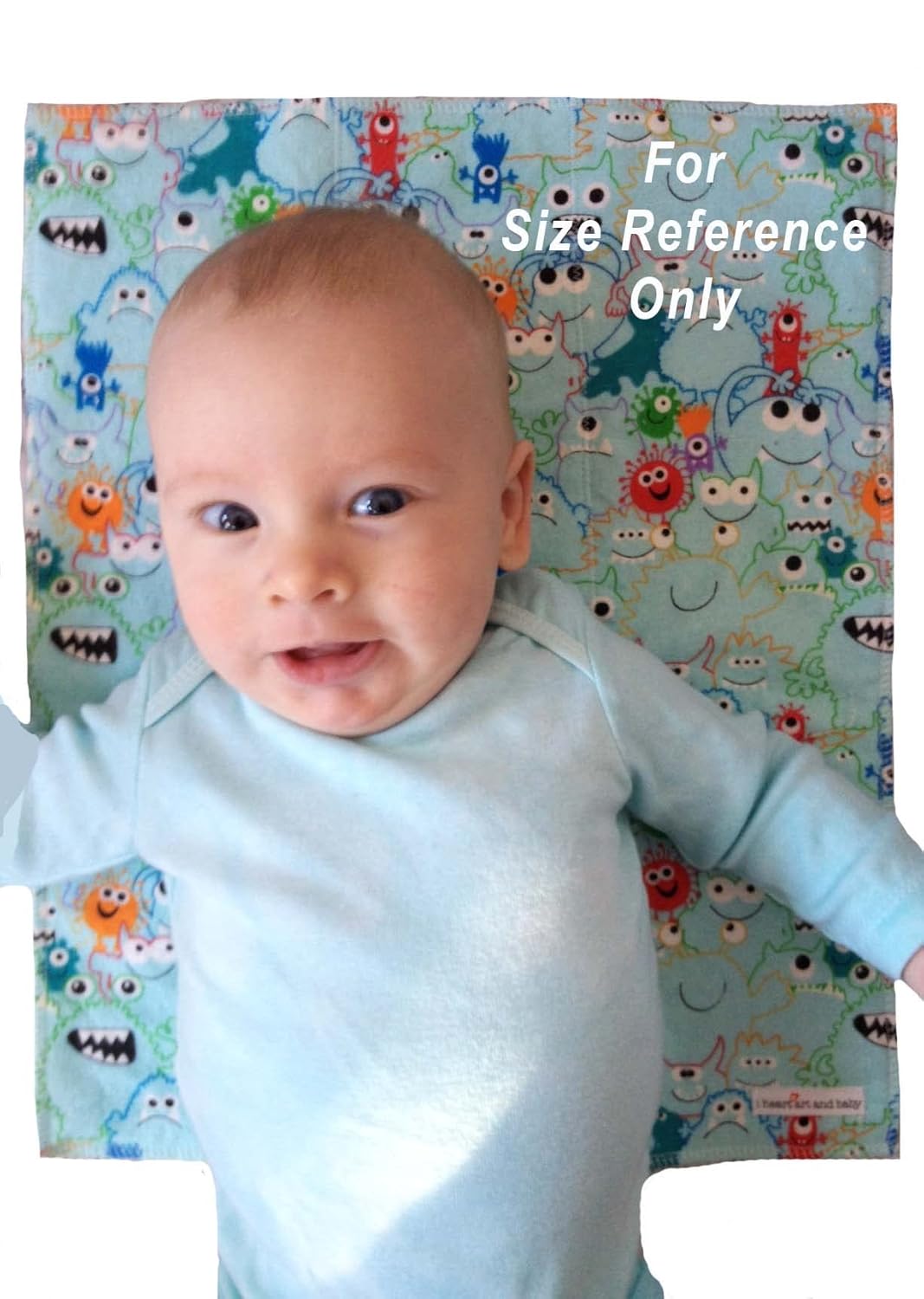 I Heart Art and Baby Random Print Burping Cloth Set 1