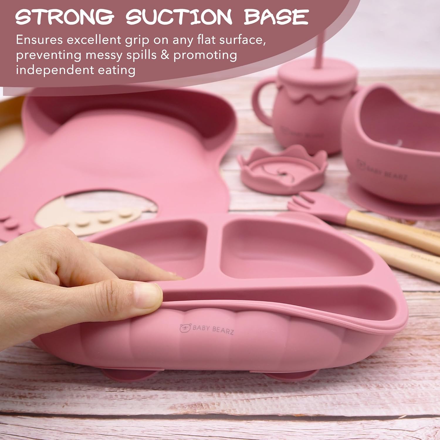 Baby Bearz 8-Piece Feeding Set for 6 Months Baby