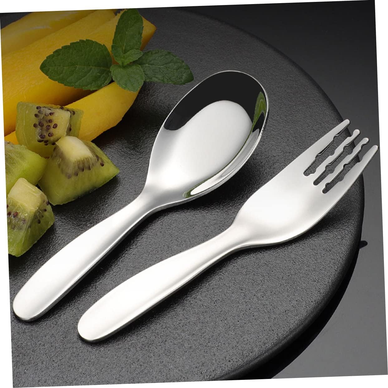 CRILSTYLEO 2PCS Stainless Steel Utensils Set