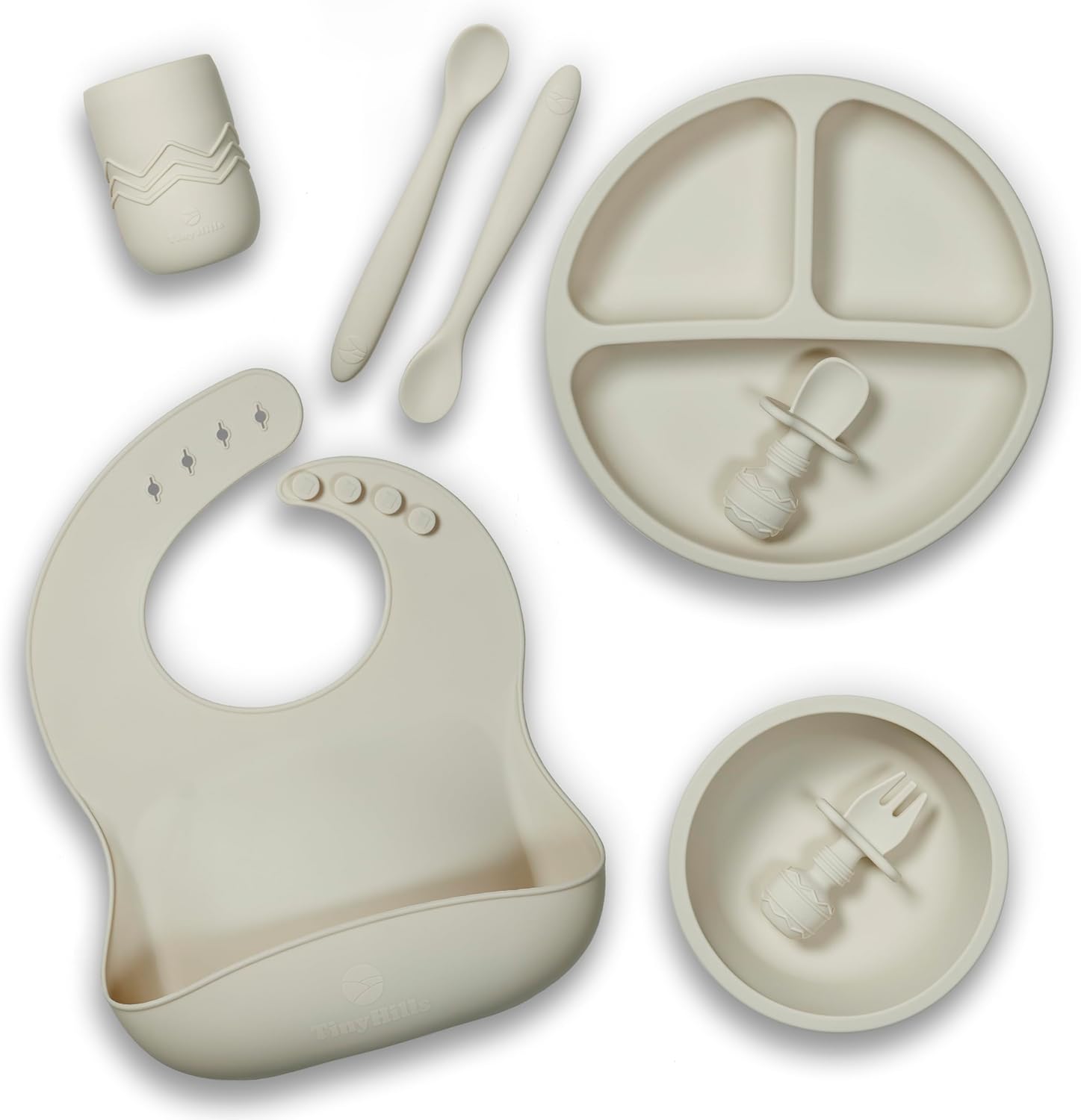 Tiny Hills Silicone Baby Feeding Set for 6 Months