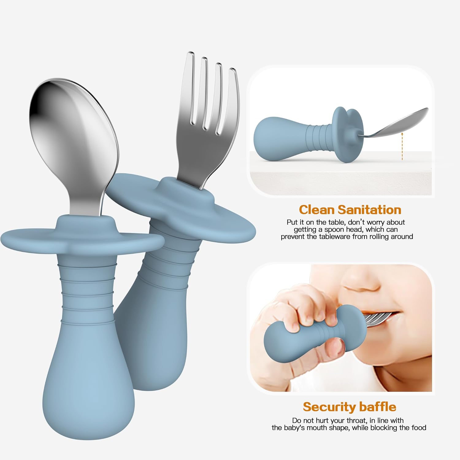 SFCCMM Toddler Utensils Set Forks and Spoons