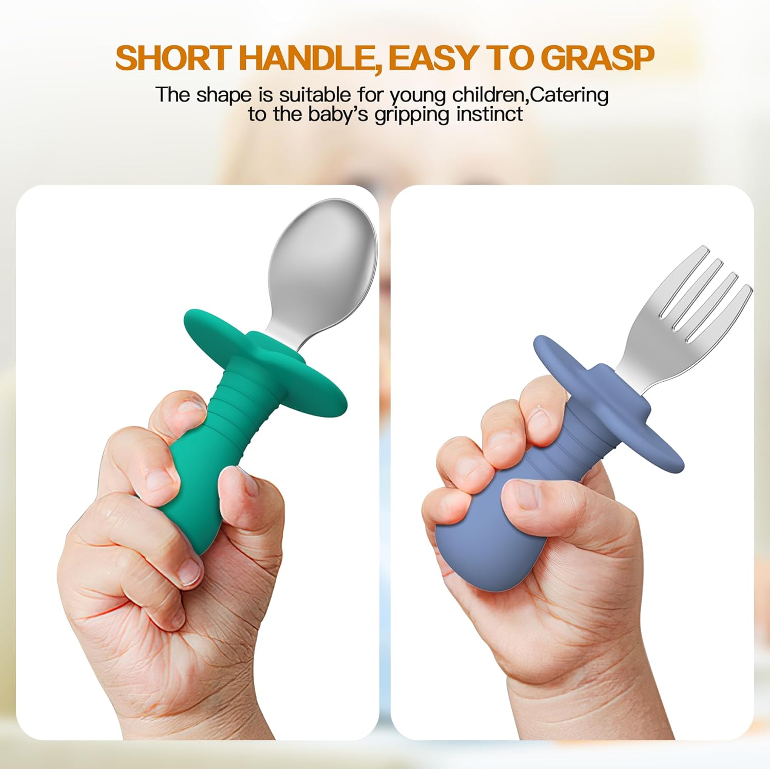 SFCCMM 4-Piece Toddler Utensils Set