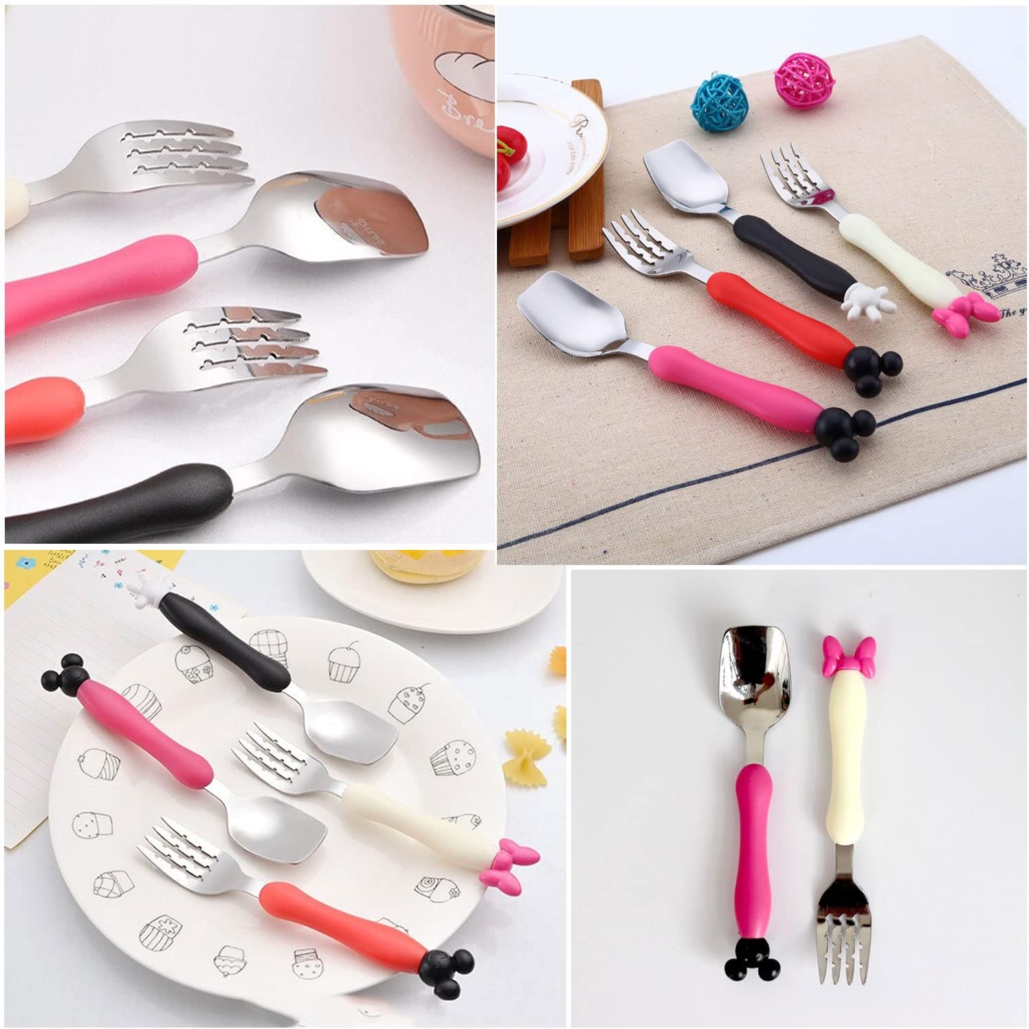 GARASANI Kids Stainless Steel Spoon Fork Set 1