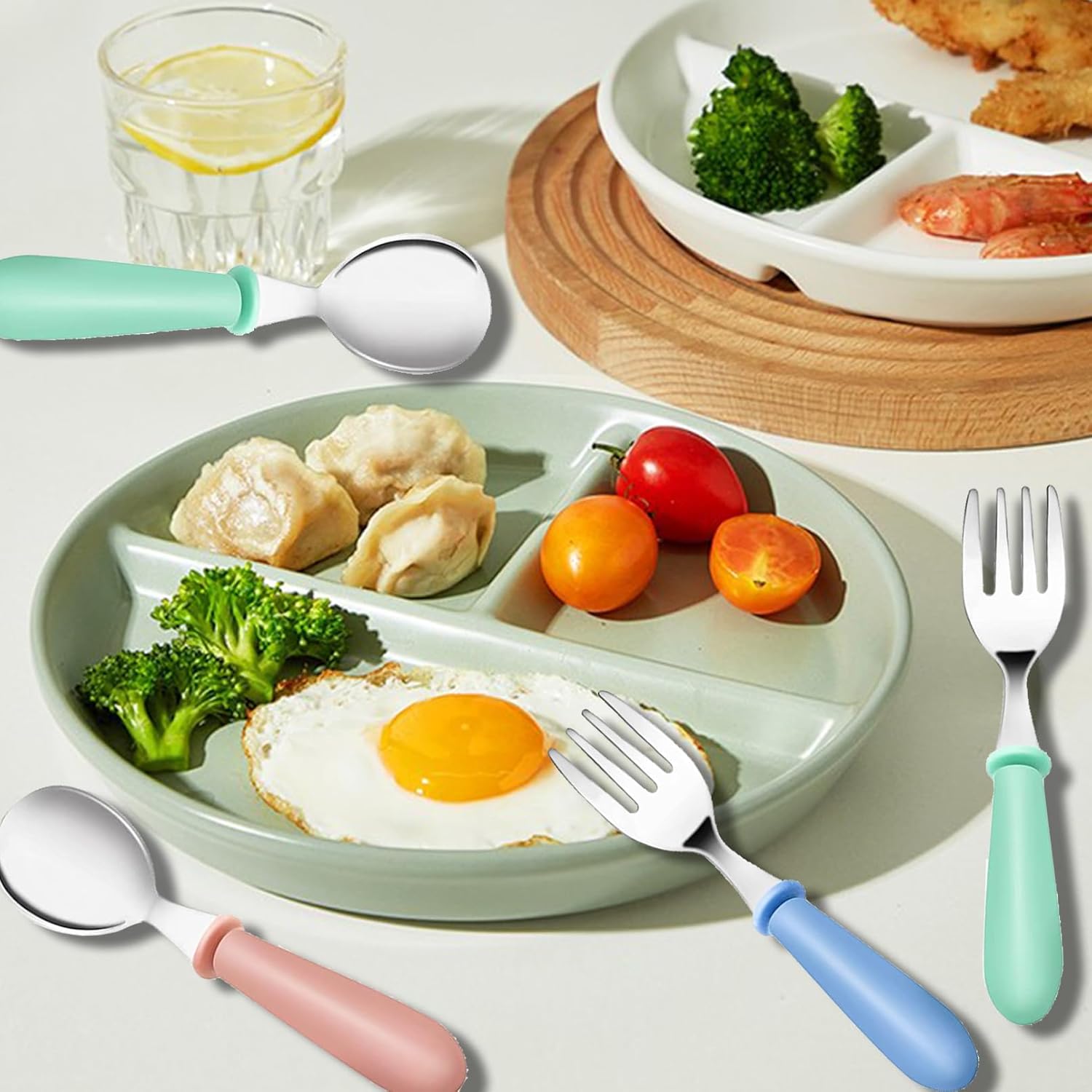 12 Piece Toddler Stainless Steel Utensils Set