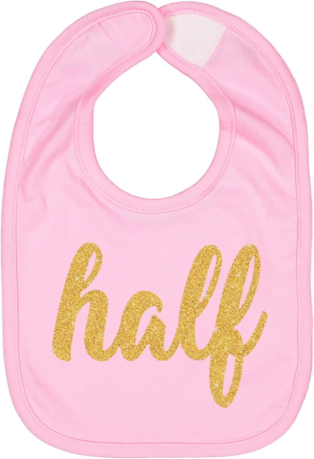 Aidens Corner Half Birthday Bibs - Silver Gold Glitter