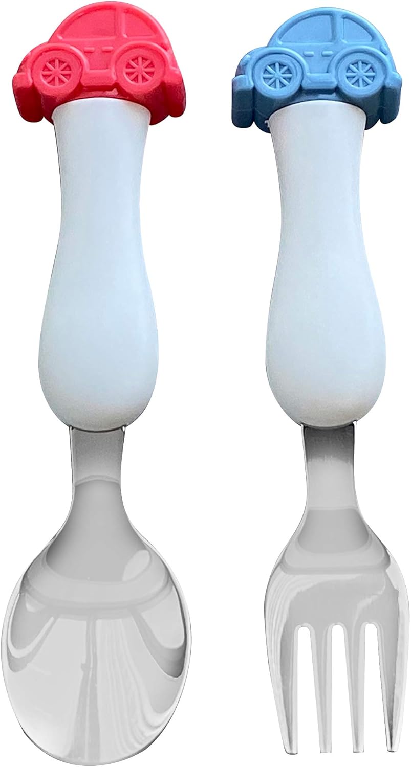 ARI MES - Toddler Car Spoon and Fork Set