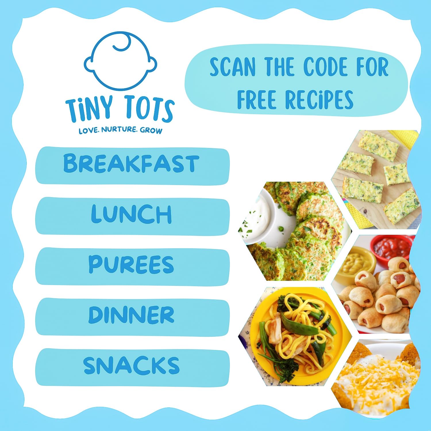 TinyTots Silicone Baby Feeding Set 13 pcs with BLW Recipes