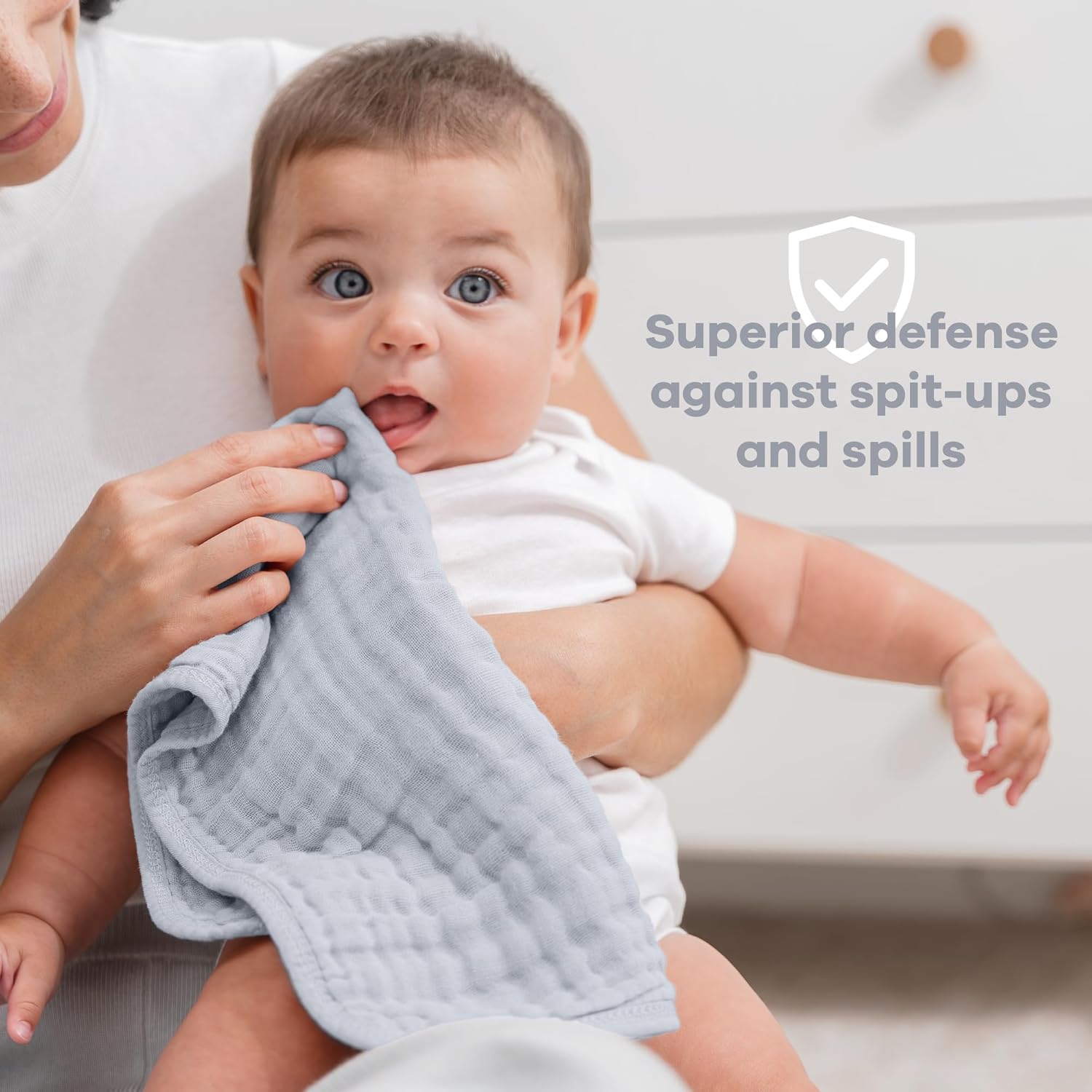 Comfy Cubs Muslin Burp Cloths 20 x 10 Pack of 10