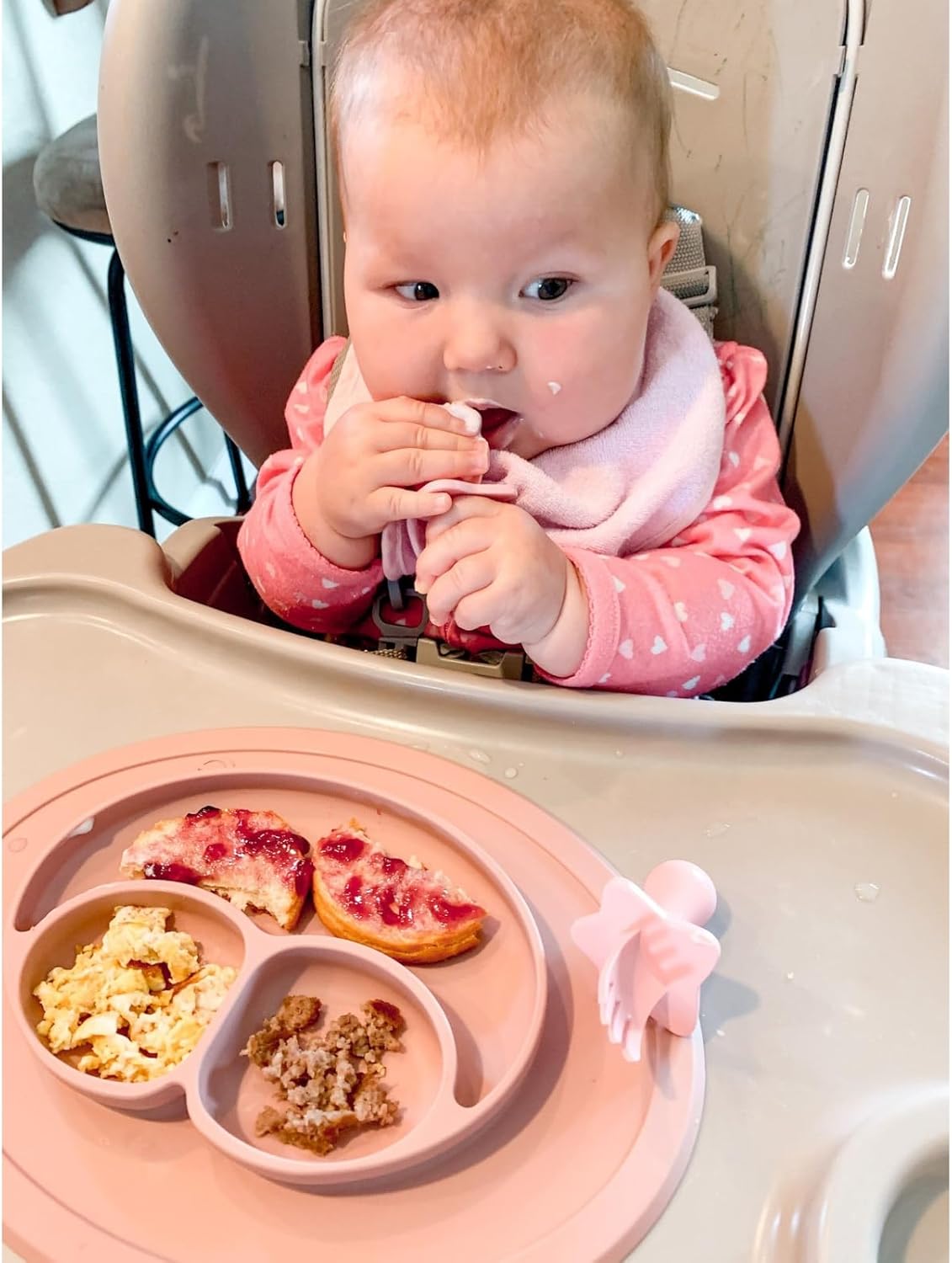 Nooli Baby Fork Toddler Utensils Set - Pink