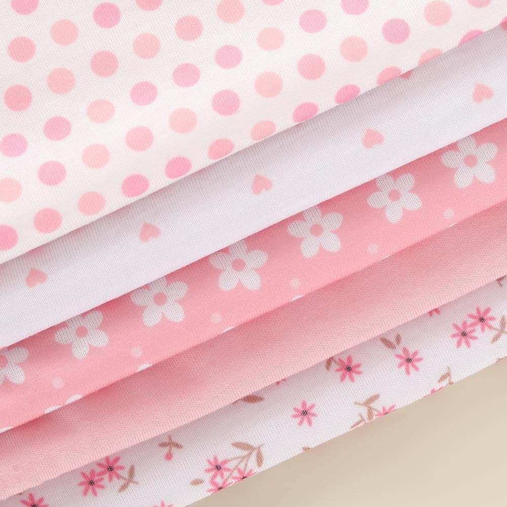 5 Pack Waterproof Baby Burp Cloths Extra Absorbent and Soft 1