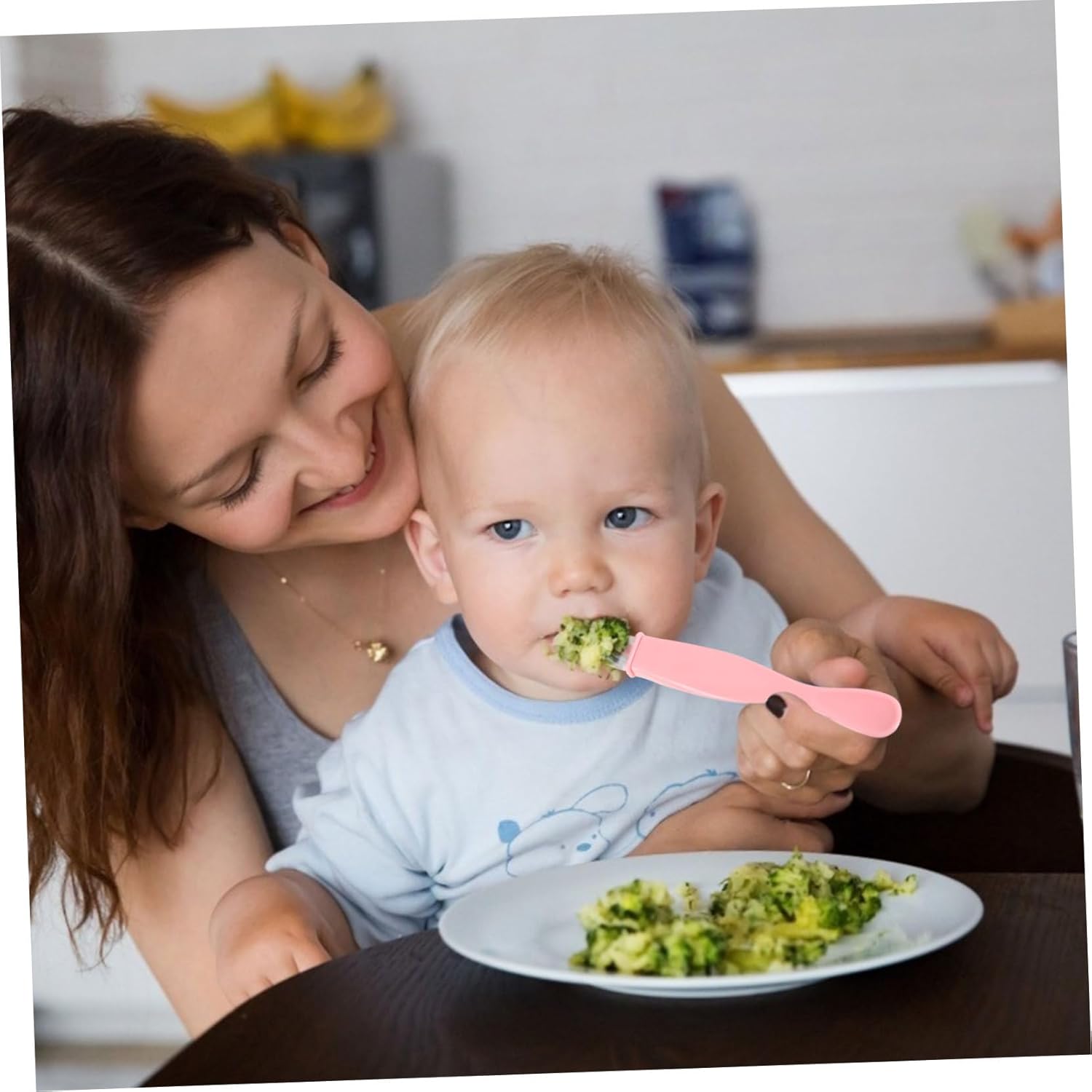 VICASKY 2PCS Cute Spoon Set for Gentle Feeding