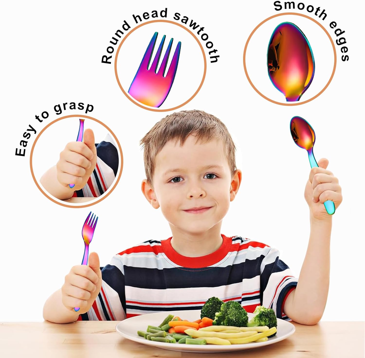Personalized Dinosaur Unicorn Cutlery Set for Kids