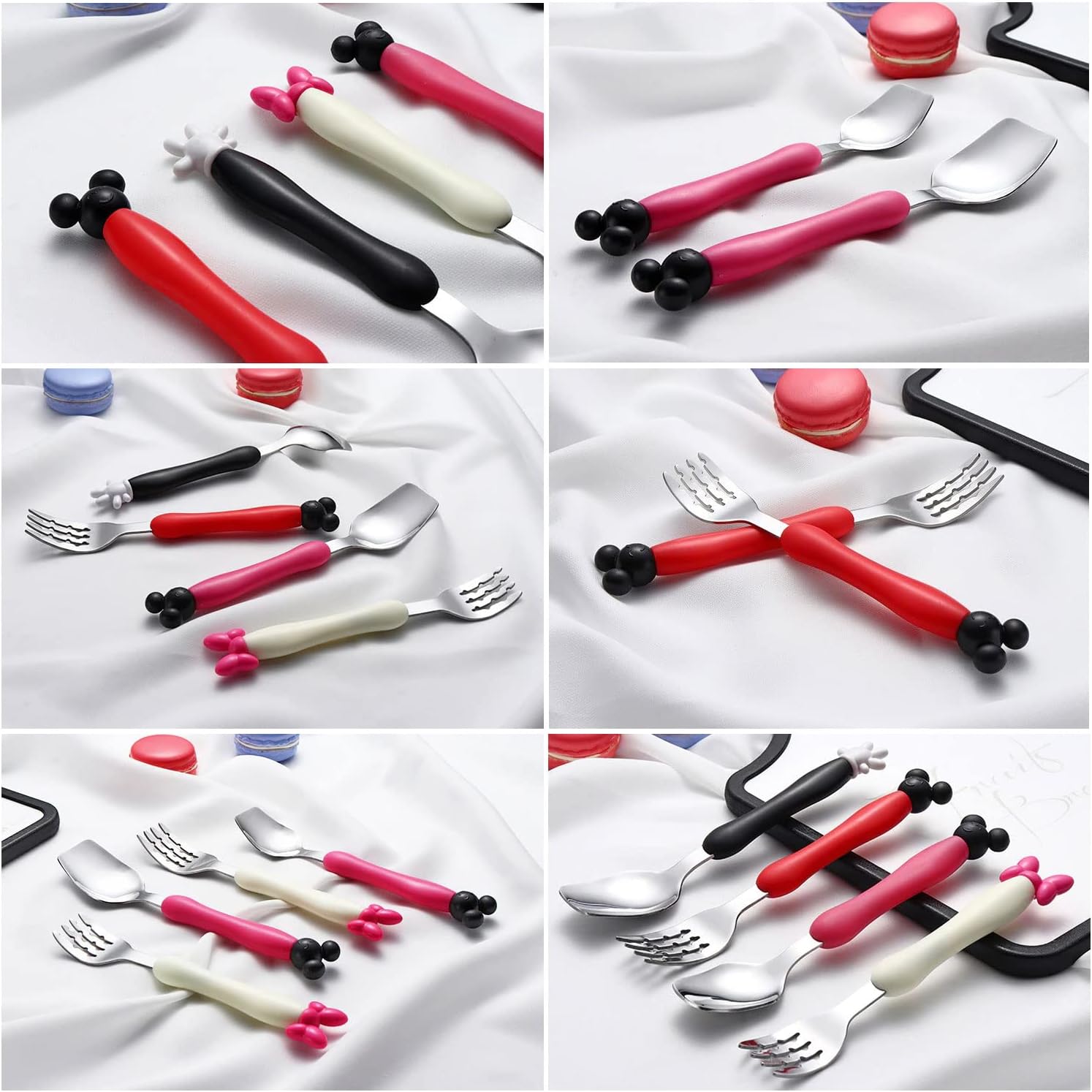 GARASANI Kids Stainless Steel Spoon Fork Set 1