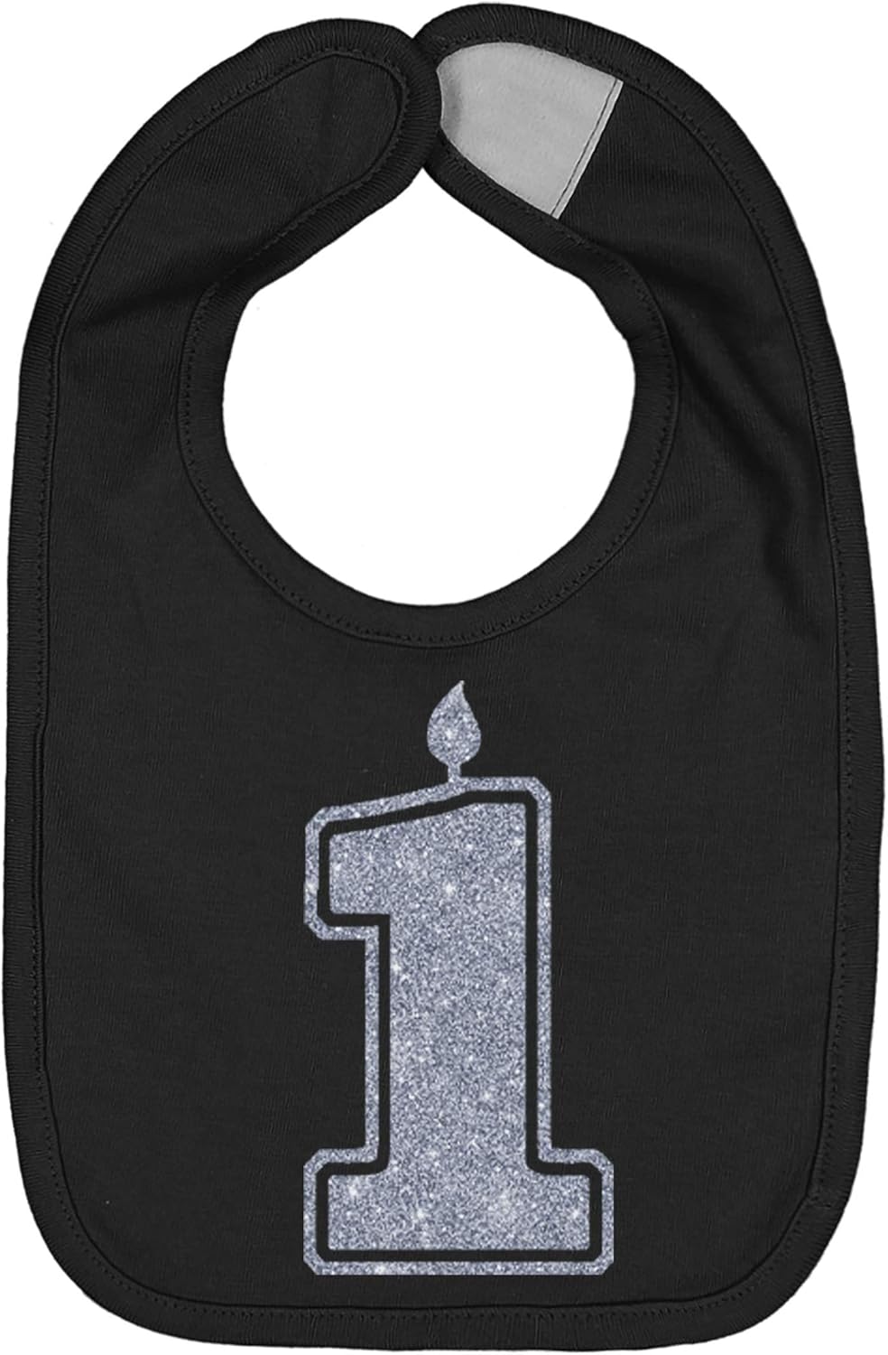 Aidens Corner Gold Silver One First Birthday Bib