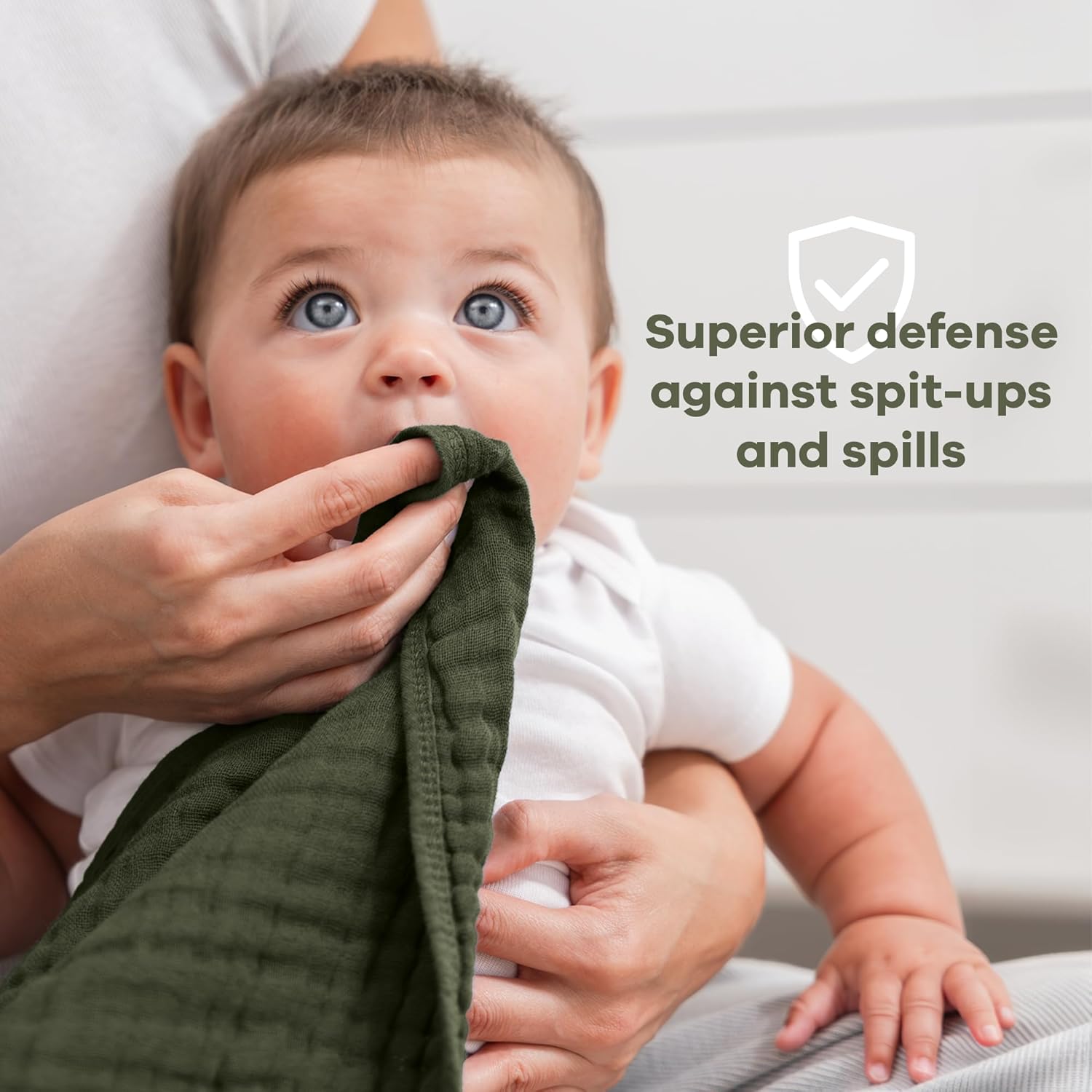Comfy Cubs 6-Layer Muslin Burp Cloths Pack of 10