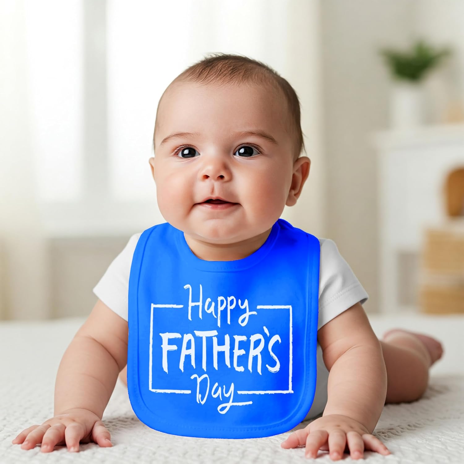 Aidens Corner Cute 1st Fathers Day Baby Bib