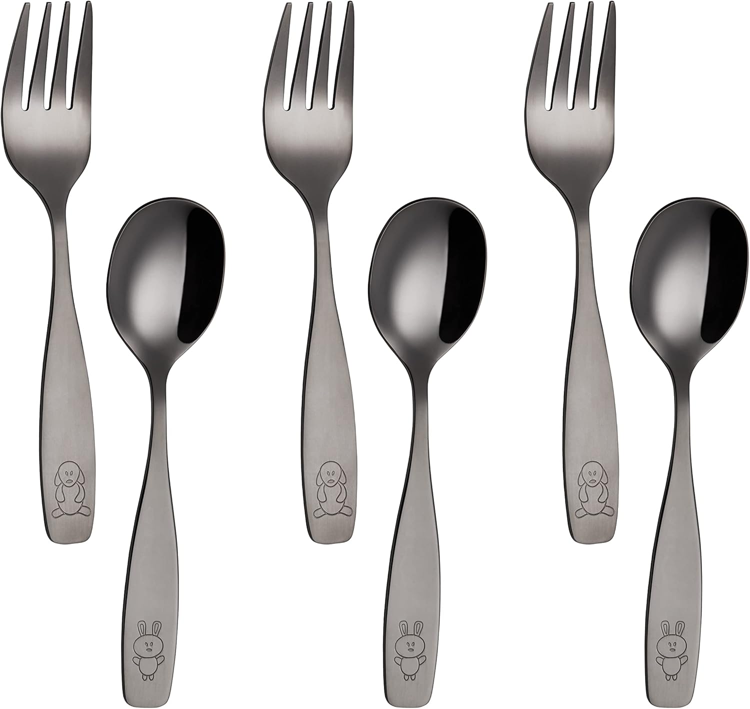 ANNOVA Kids Flatware Set 6PCS Stainless Steel