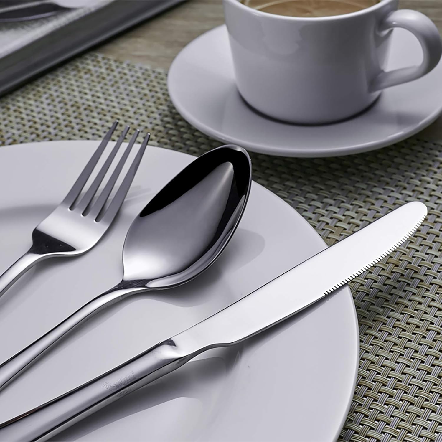 VANRA 3-Piece Kids Flatware Set Chrome Finish