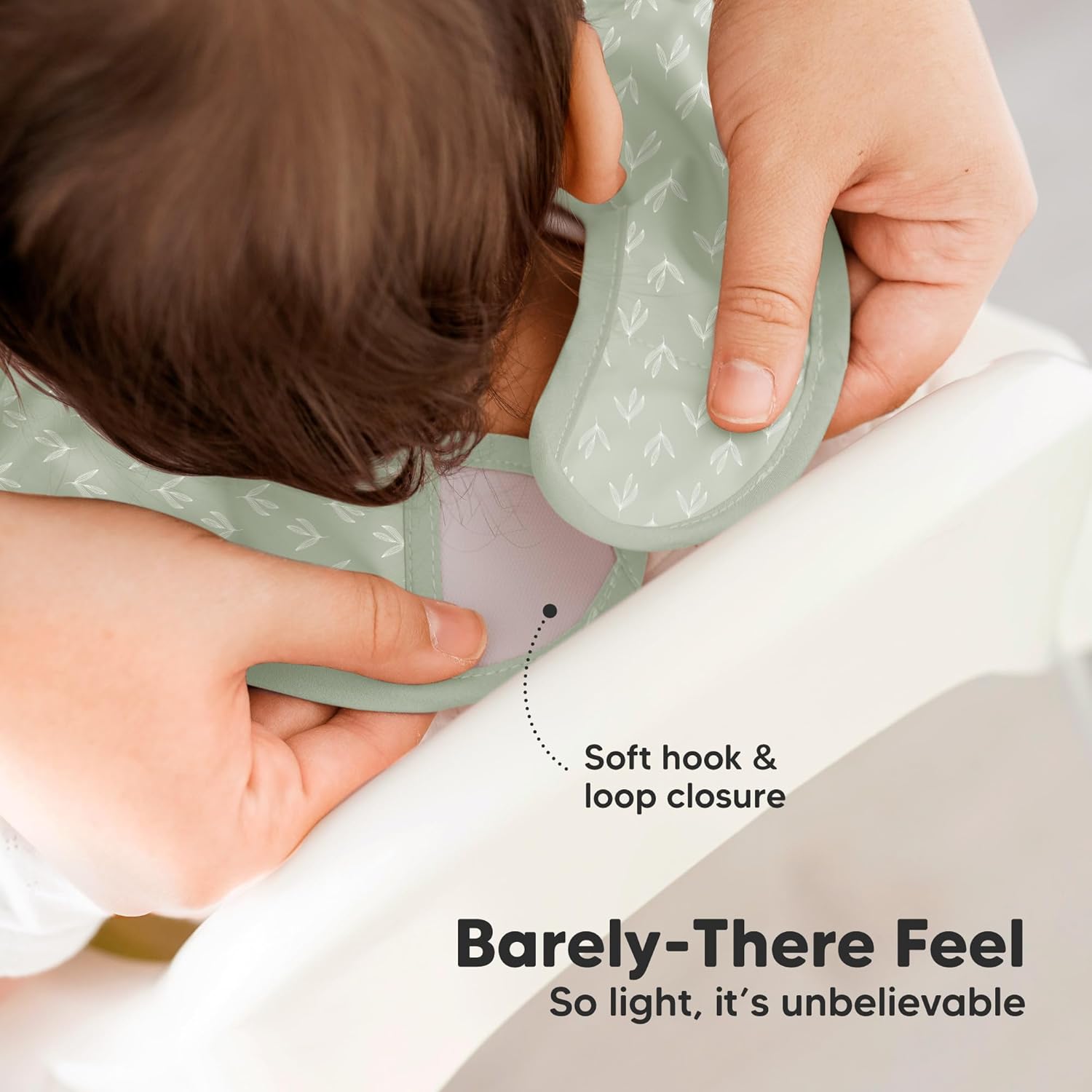 KeaBabies 3-Pack Waterproof Baby Bibs with Food Catcher