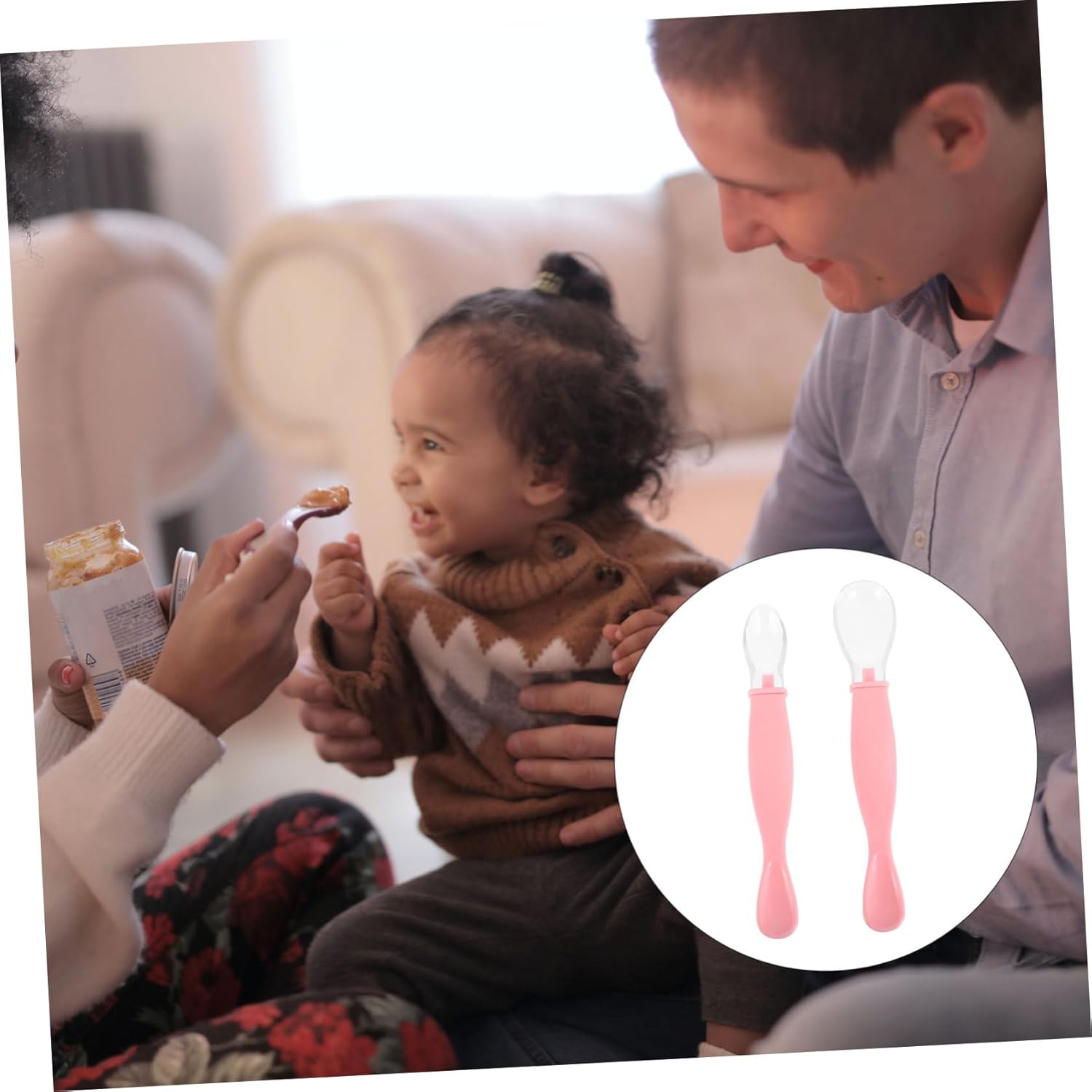 RORPOIR 2pcs Spoons Essential Cutlery Set for Safe Mealtime