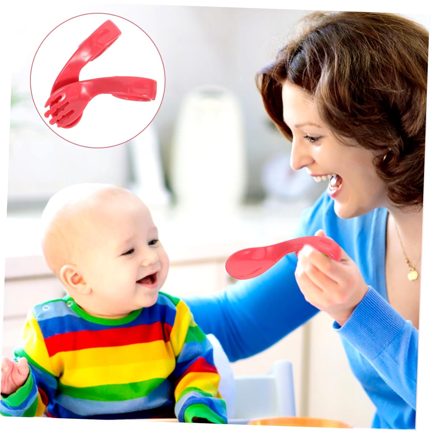 Hohopeti Training Fork and Spoon Set for Babies