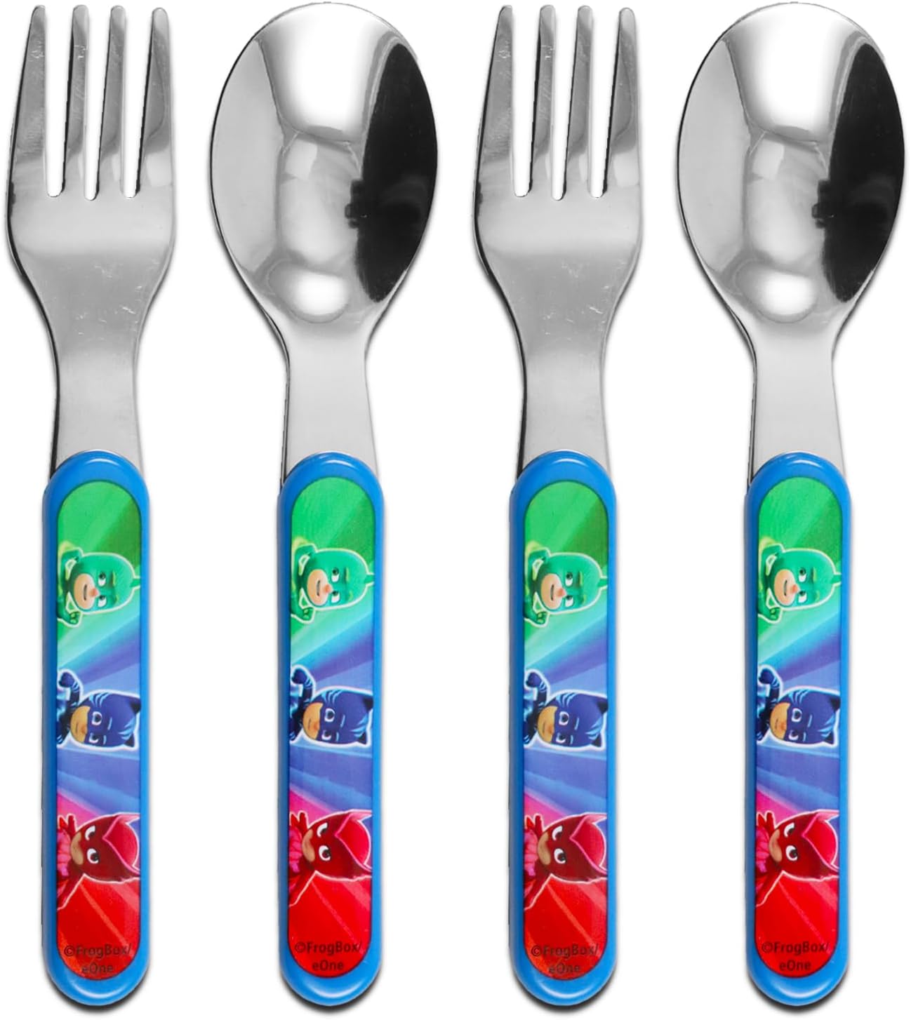Disney PJ Masks Cutlery Set - 2 Travel Kits with Stickers